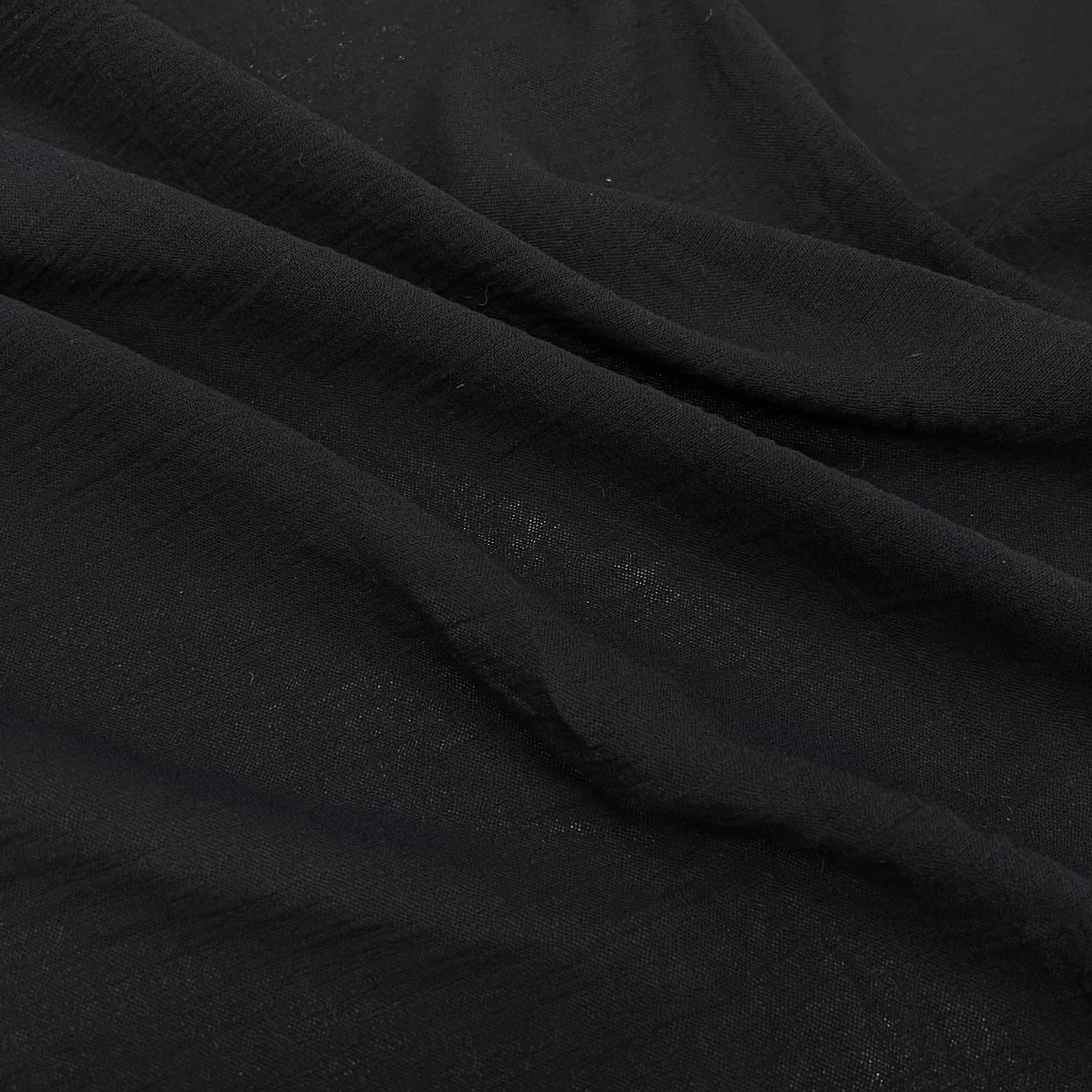 GAZE DE COTON NOIR 110CM - My Little Coupon