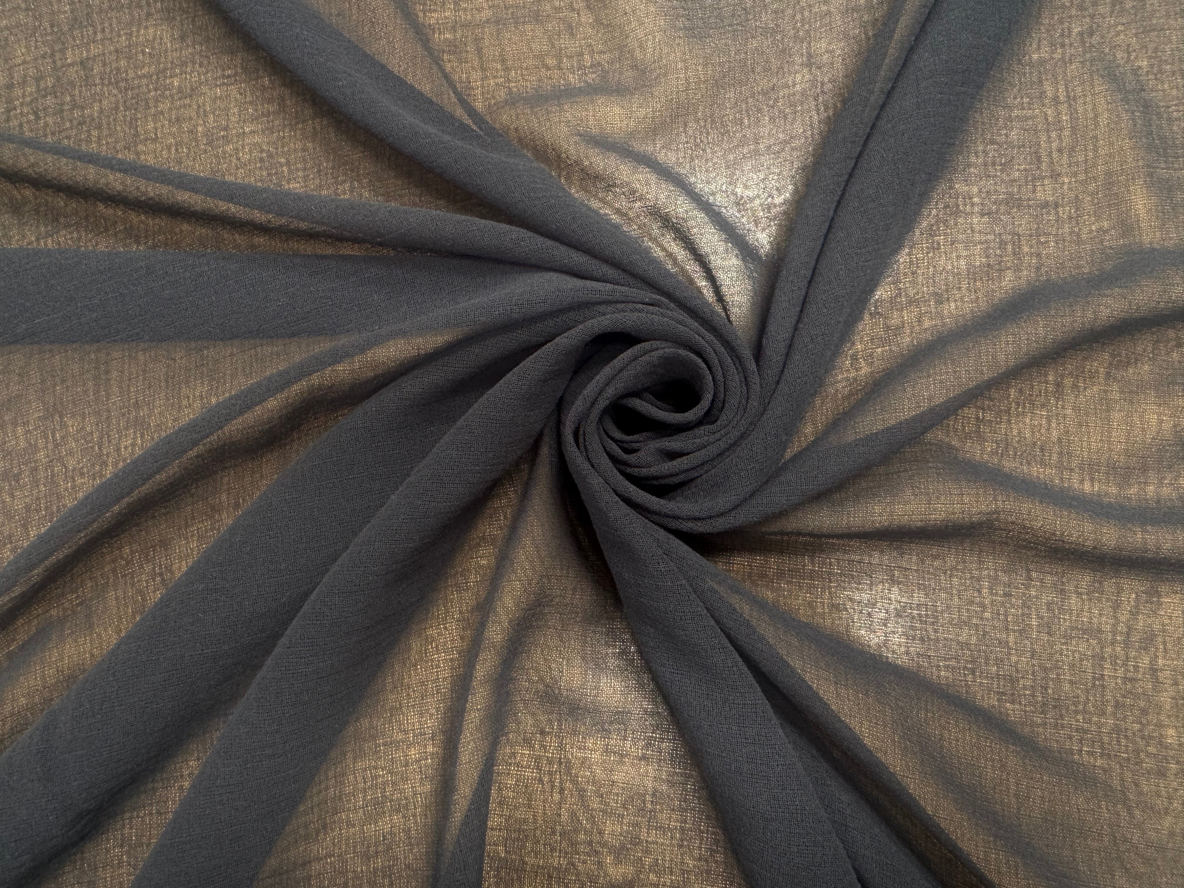GAZE DE COTON NOIR UNI - My Little Coupon