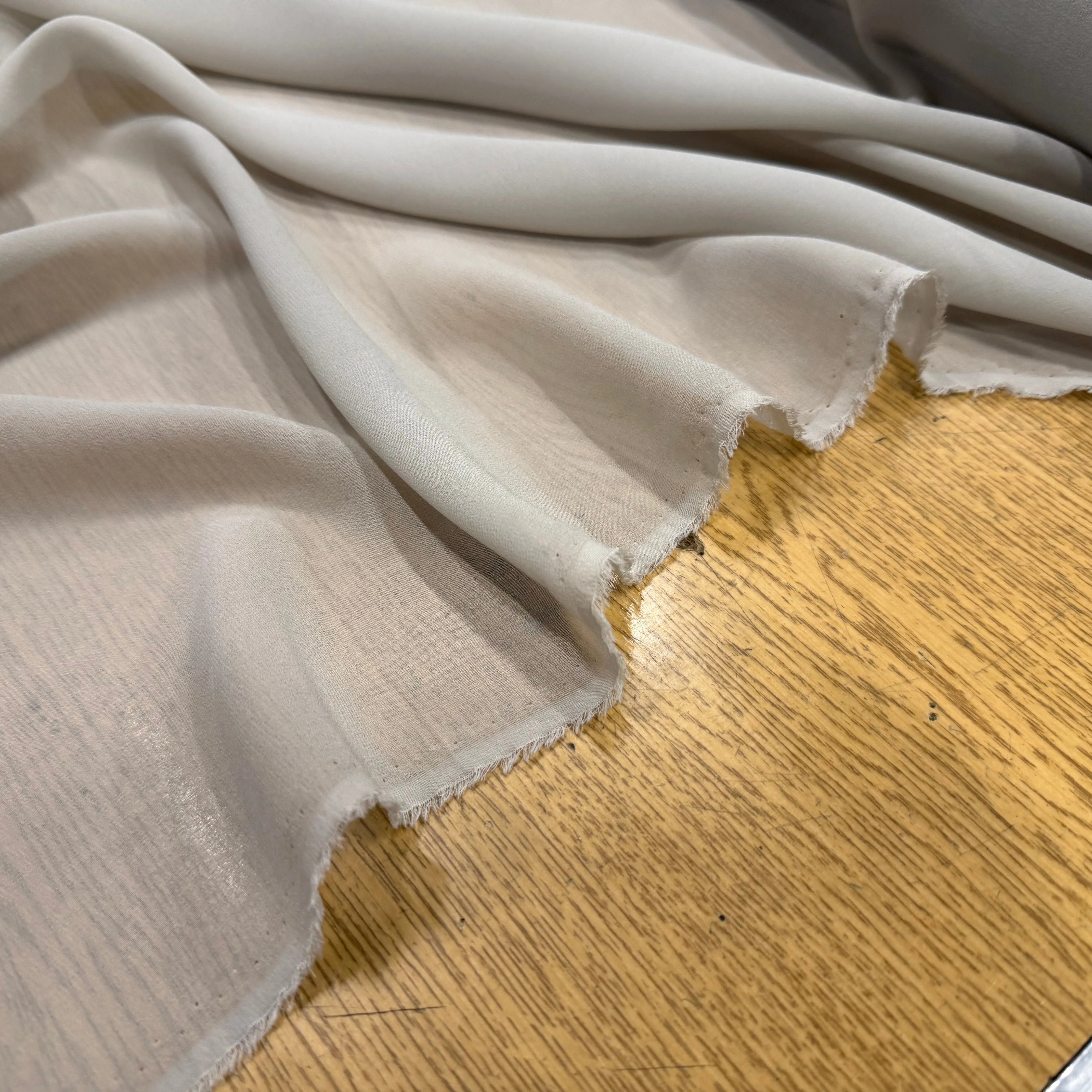 GEORGETTE DE SOIE BEIGE - My Little Coupon