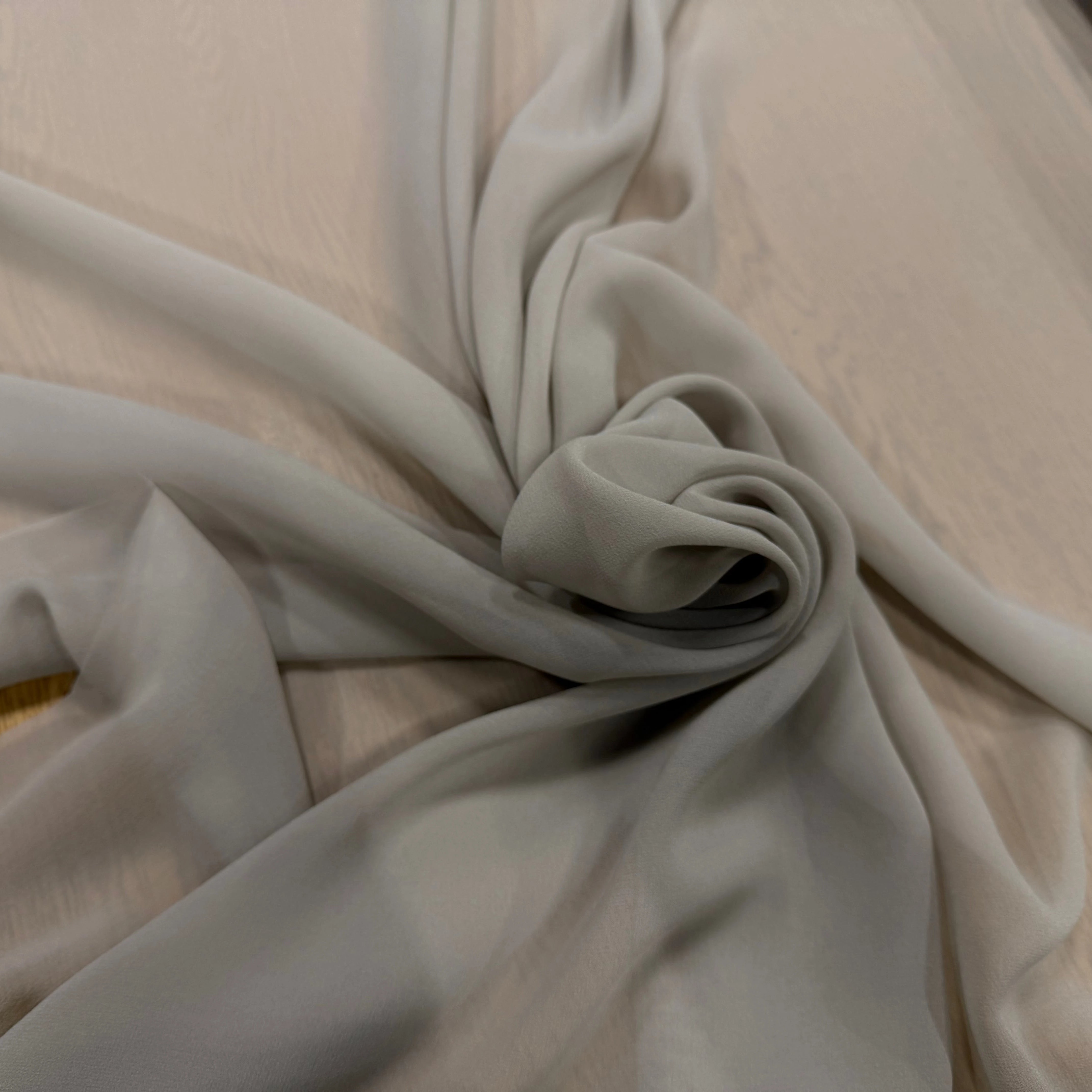 GEORGETTE DE SOIE BEIGE - My Little Coupon