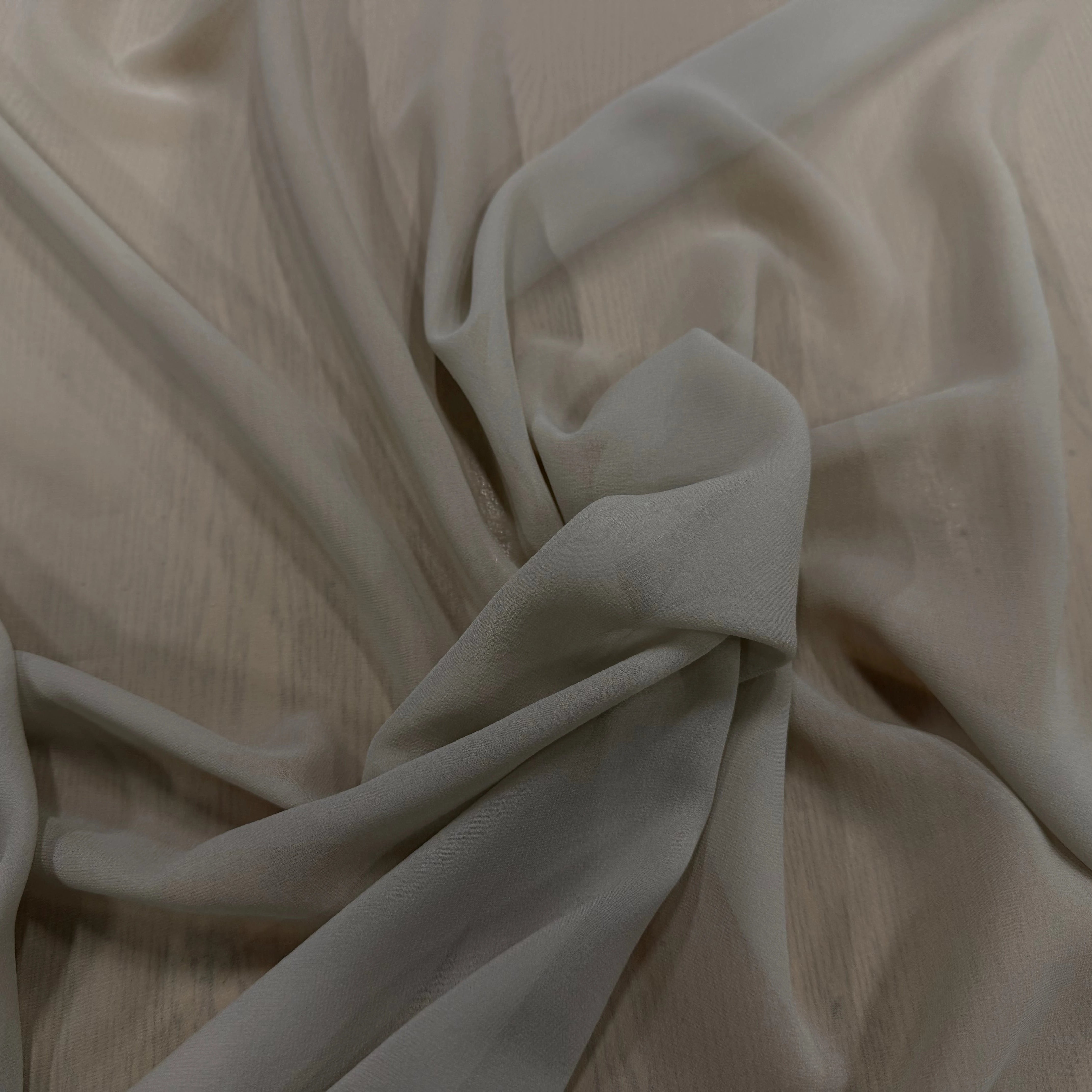 GEORGETTE DE SOIE BEIGE - My Little Coupon