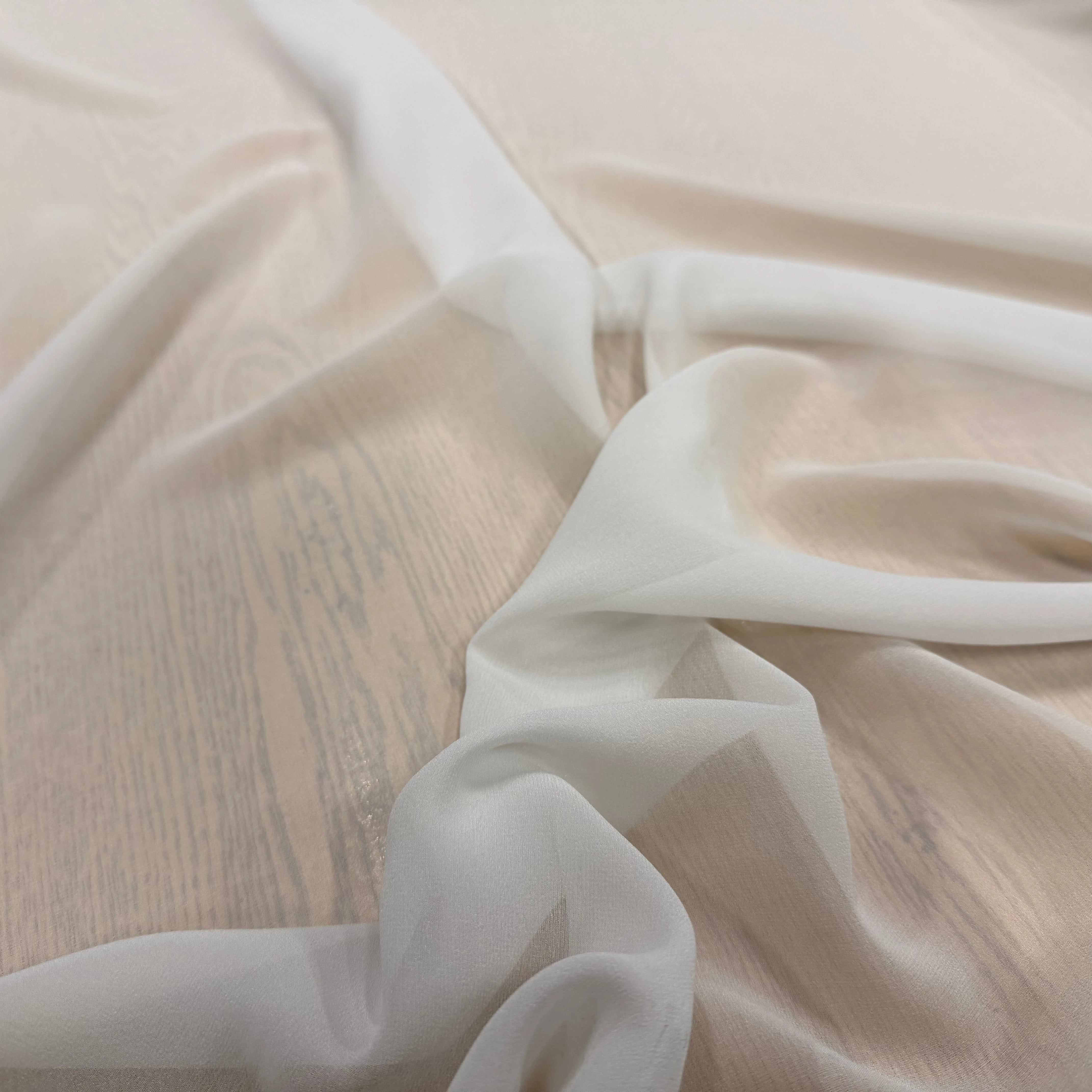 GEORGETTE DE SOIE CRAIE - My Little Coupon