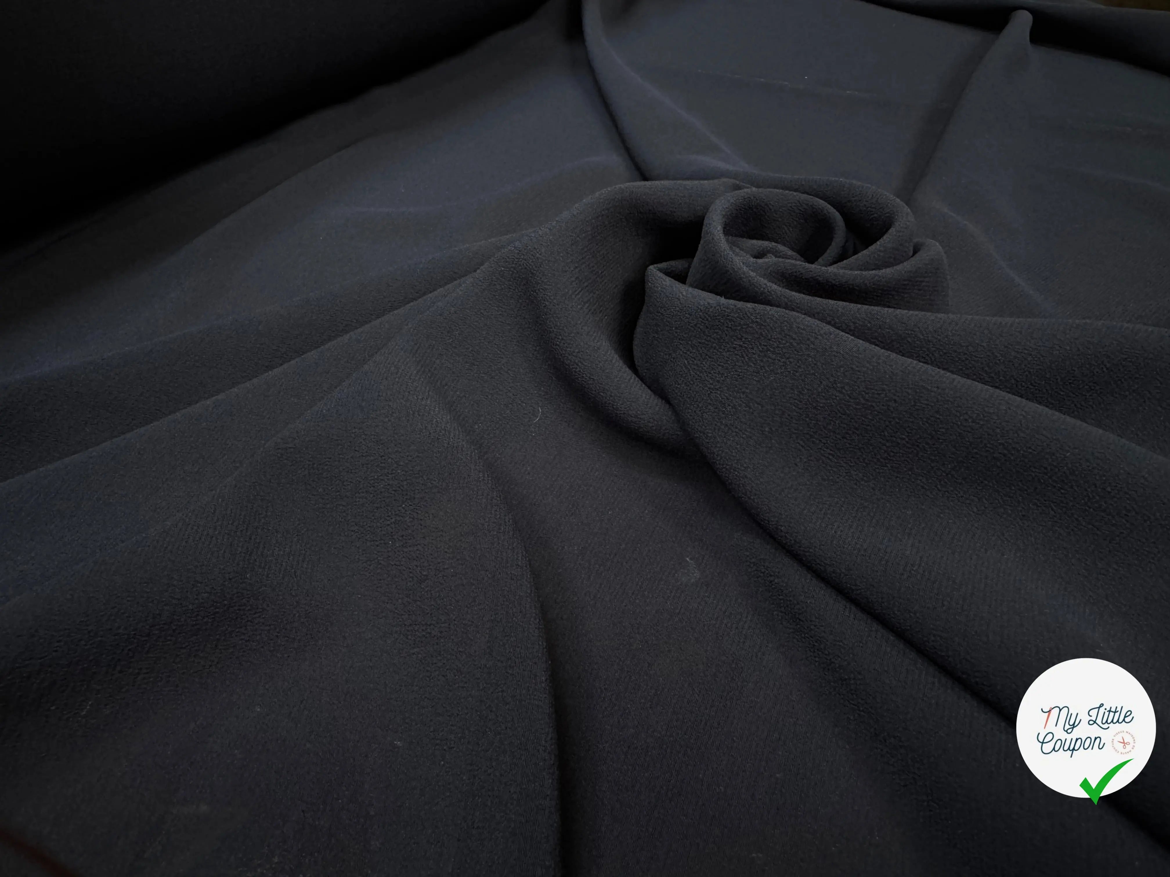 GEORGETTE DE SOIE, Anthracite Blue - My Little Coupon