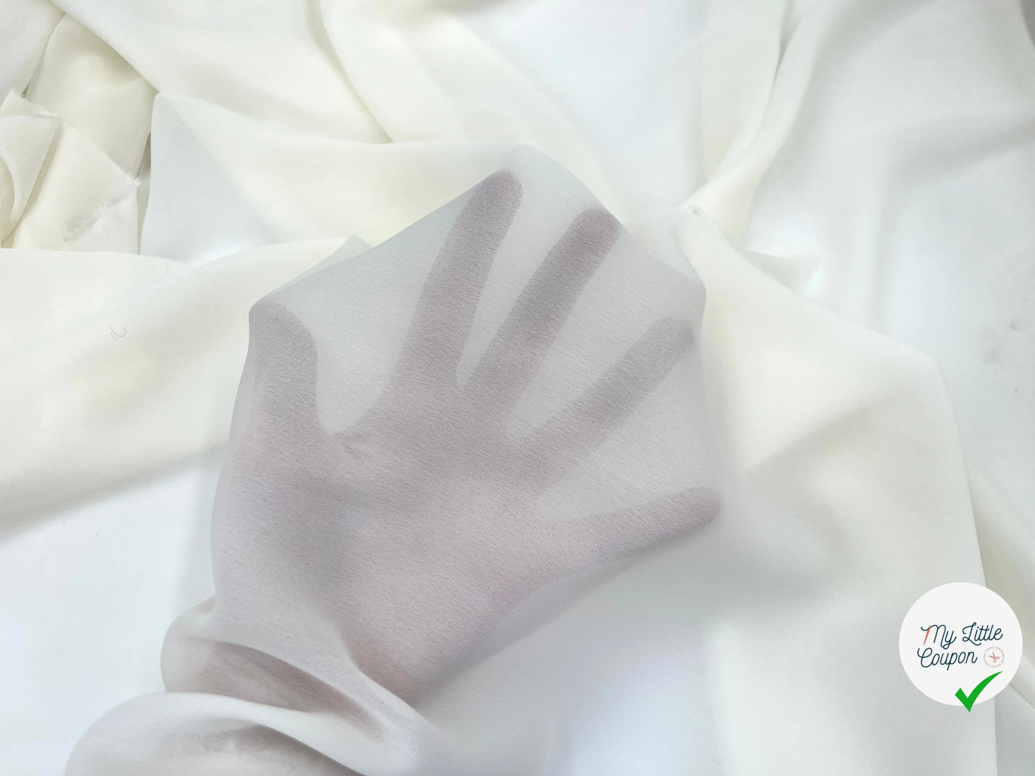 GEORGETTE POLYESTER OFF WHITE MSO