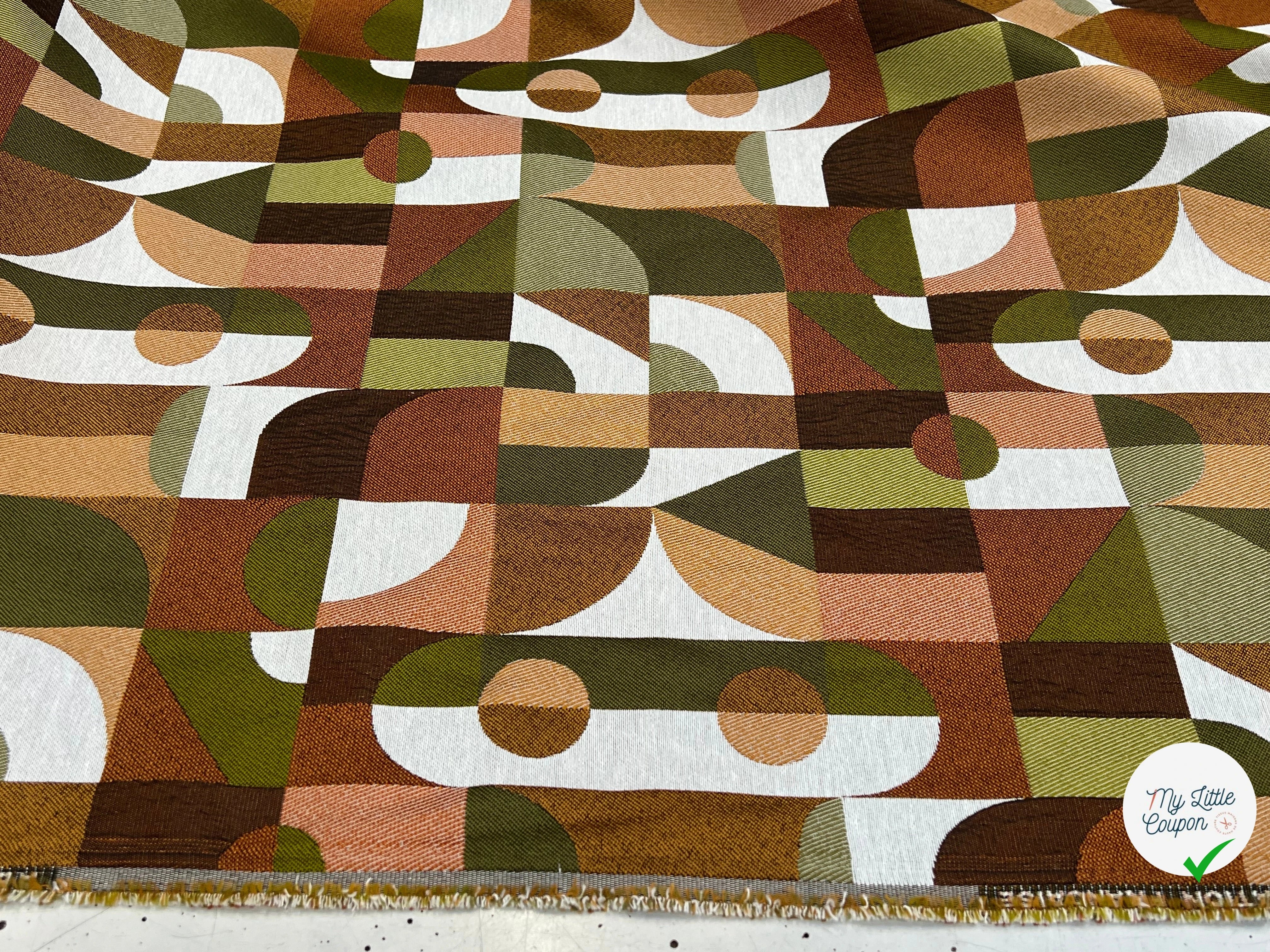 JACQUARD ABSTRACT ALLOVER BRONZE 140 CM - My Little Coupon