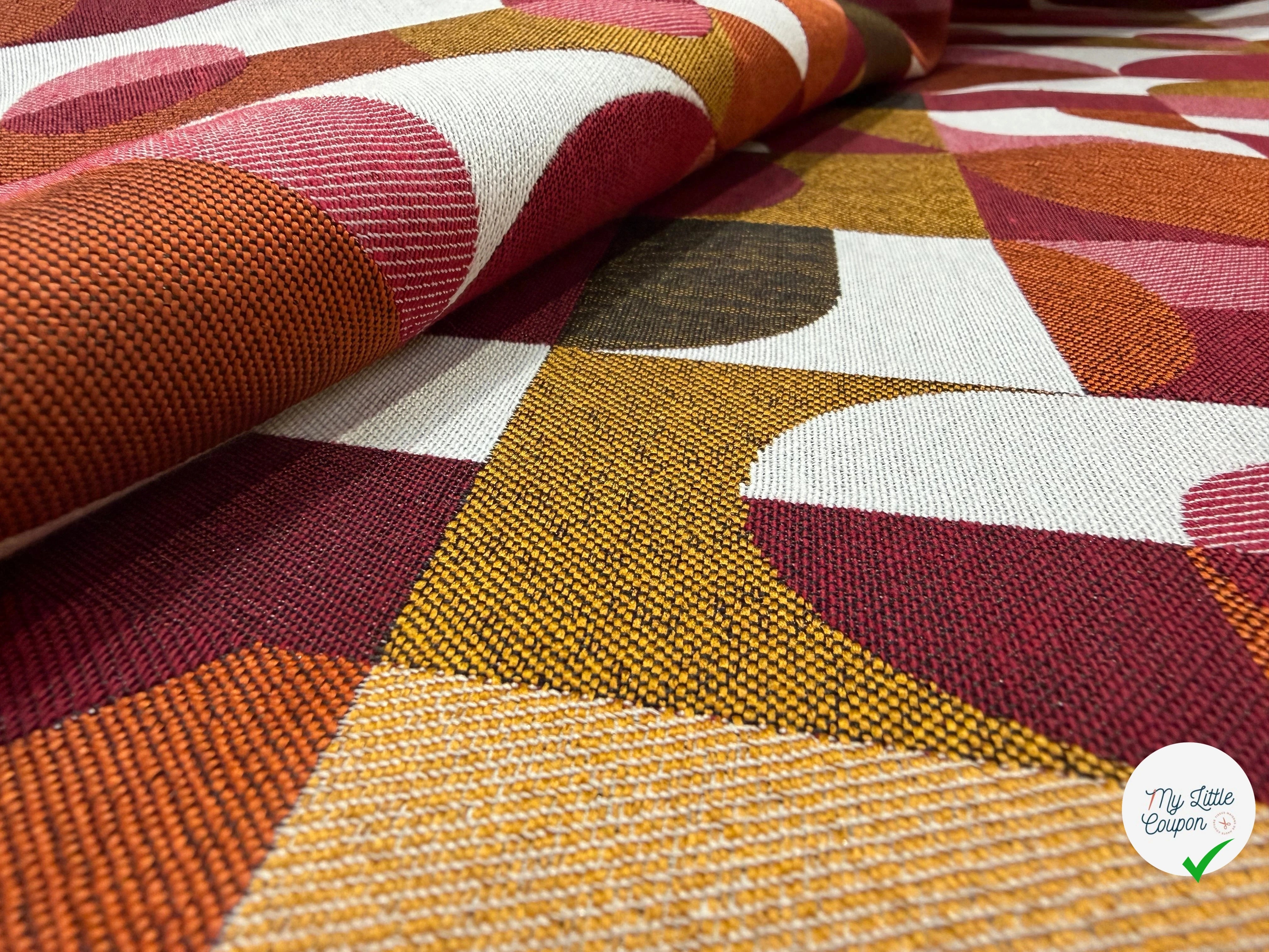 JACQUARD ABSTRACT ALLOVER PRUNE MADE IN FRACE - My Little Coupon