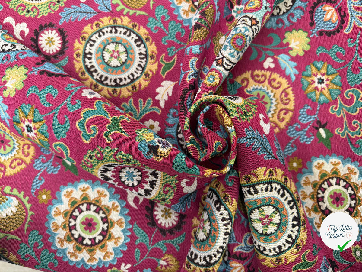 JACQUARD ANATOLIE ALLOVER ROSE 160 CM - My Little Coupon