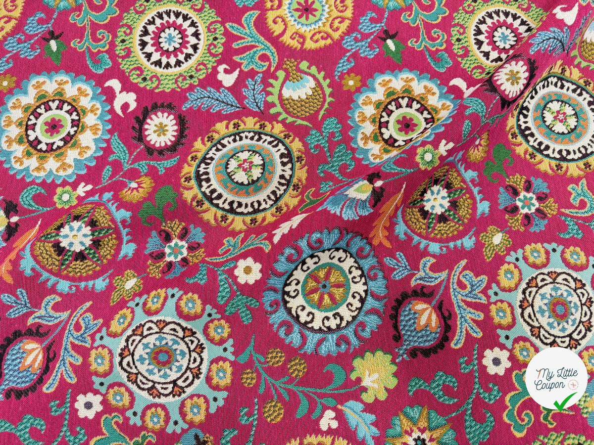 JACQUARD ANATOLIE ALLOVER ROSE 160 CM - My Little Coupon