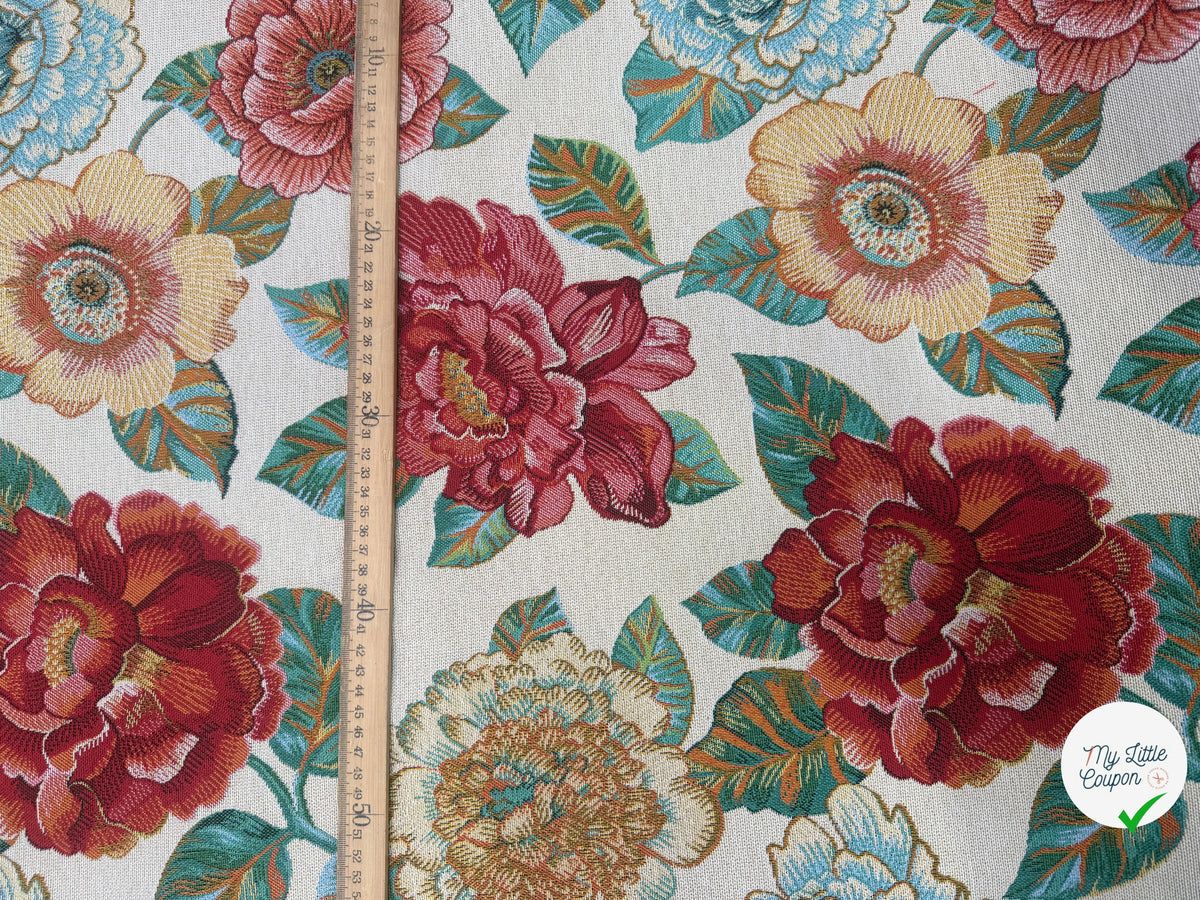 JACQUARD ASHLEY ALLOVER BLANC 160 CM - My Little Coupon