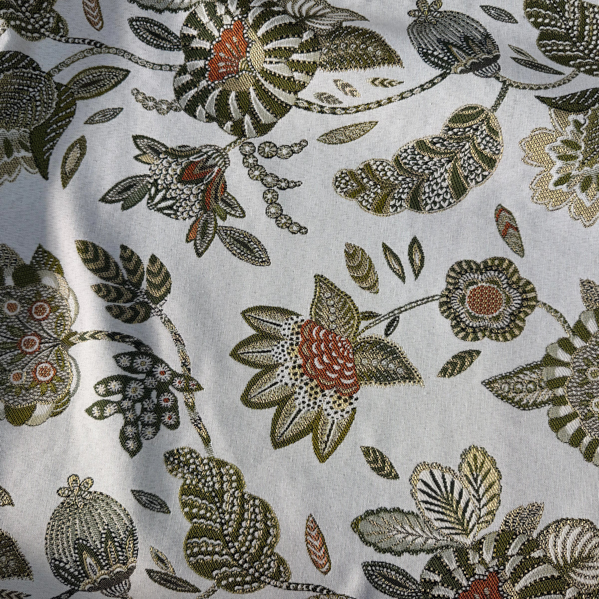 JACQUARD BOSPHORE ALLOVER BLANC KAKI 140 CM - My Little Coupon