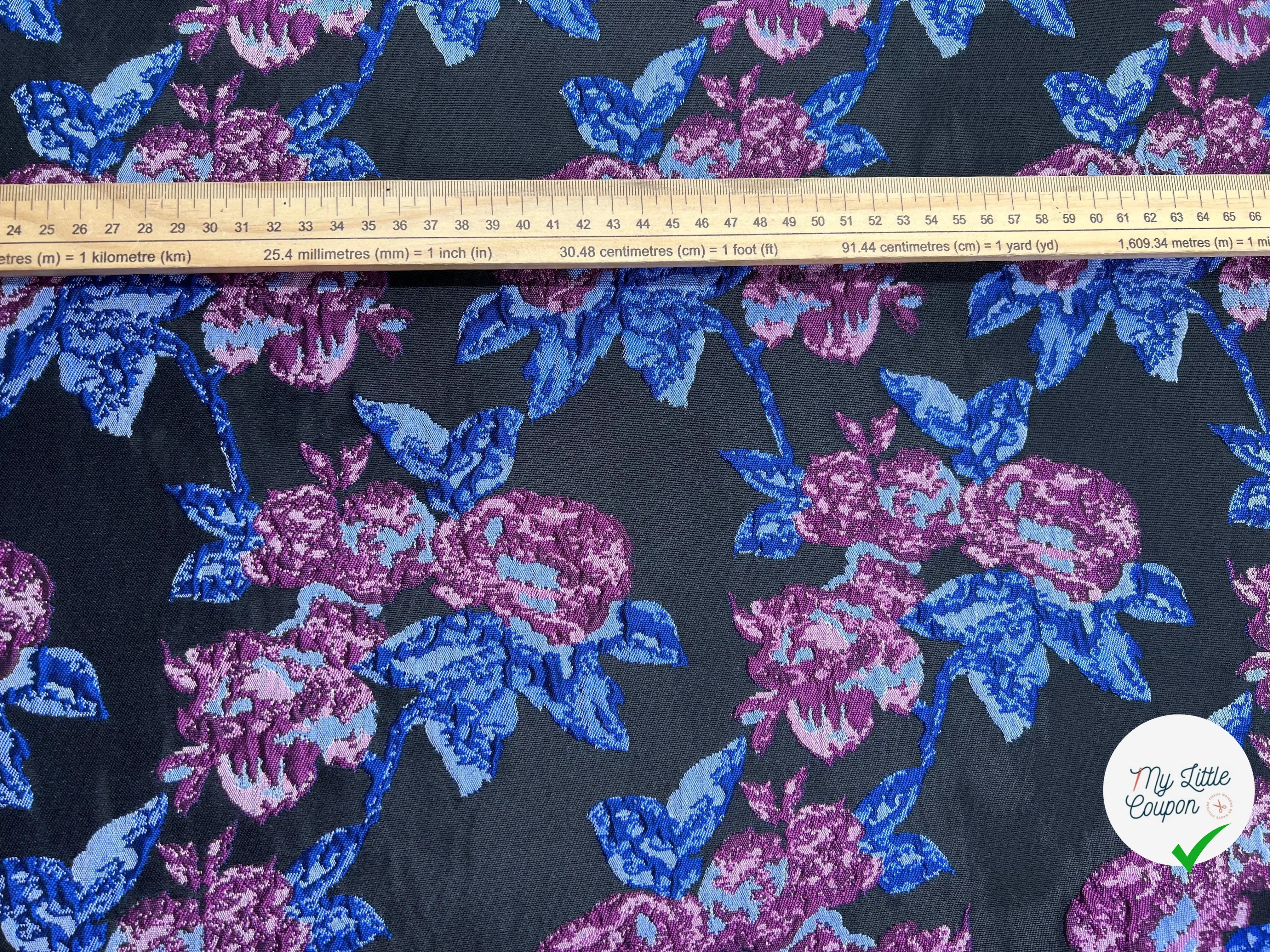 JACQUARD BOUQUET EFFET TAPISSERIE - My Little Coupon - tissu - coudre