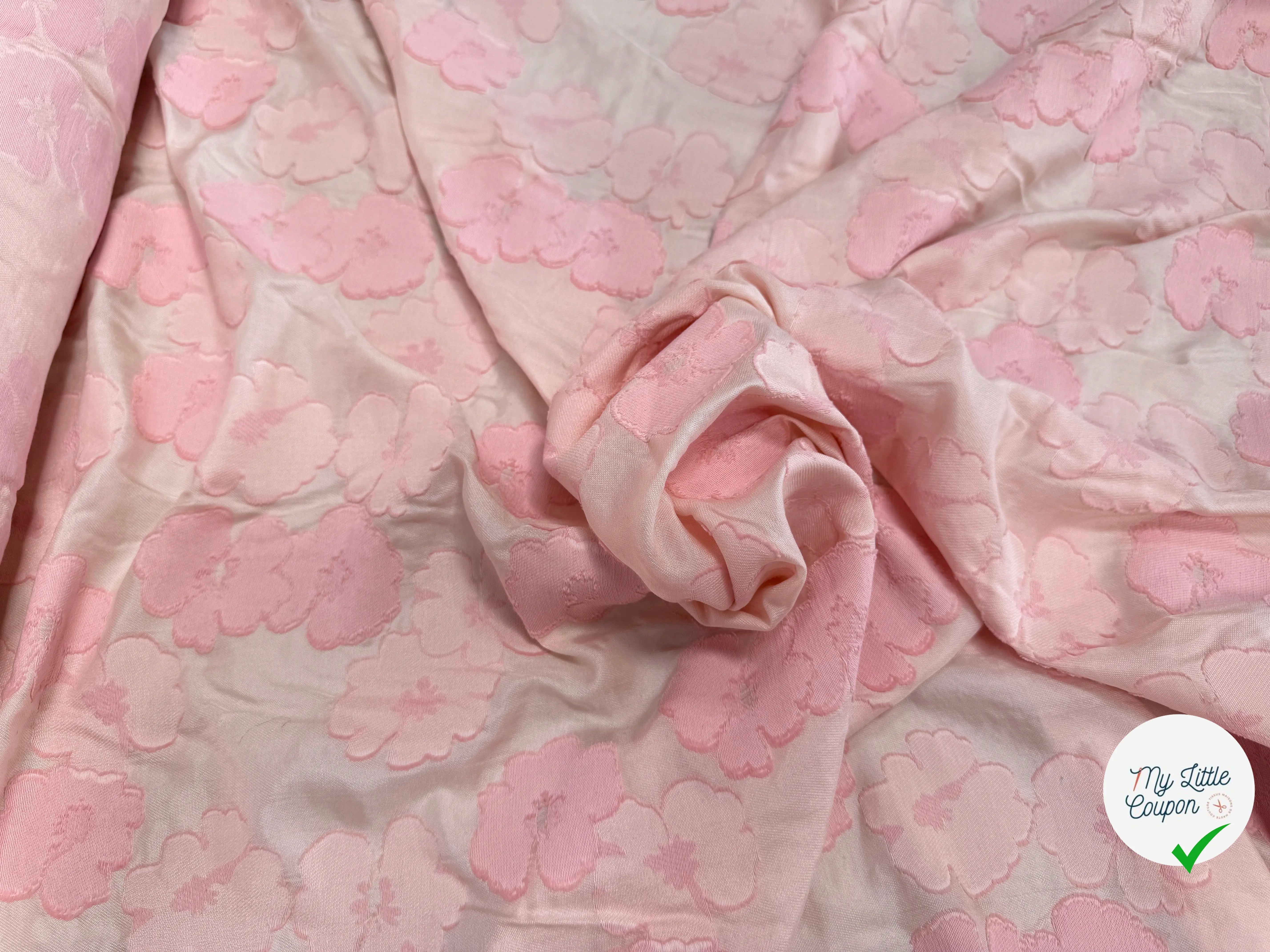 JACQUARD FLUIDE DE FLEURS 30% SOIE - My Little Coupon
