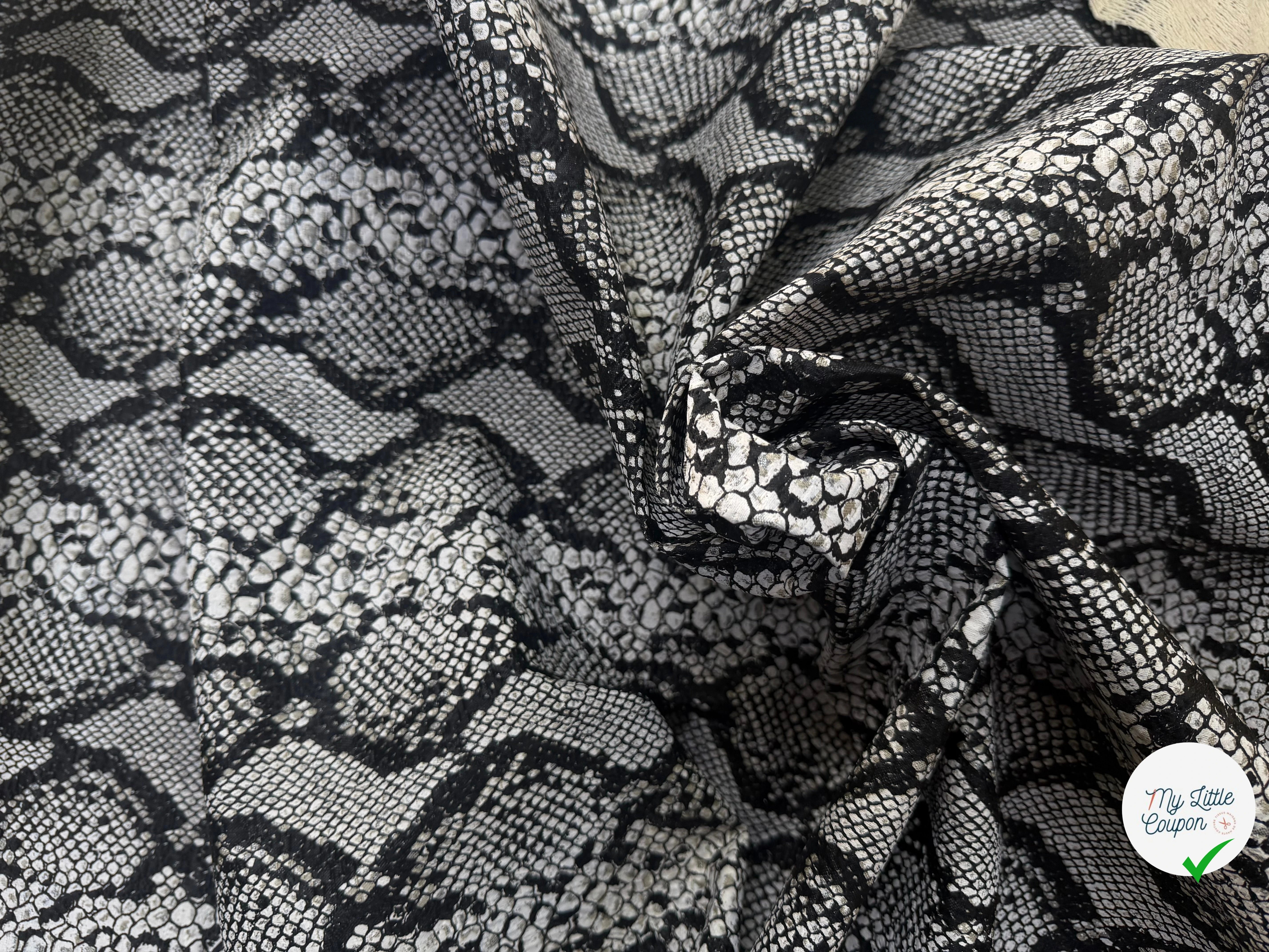 JACQUARD IMITATION PYTHON CLAIR SERPENTE - My Little Coupon