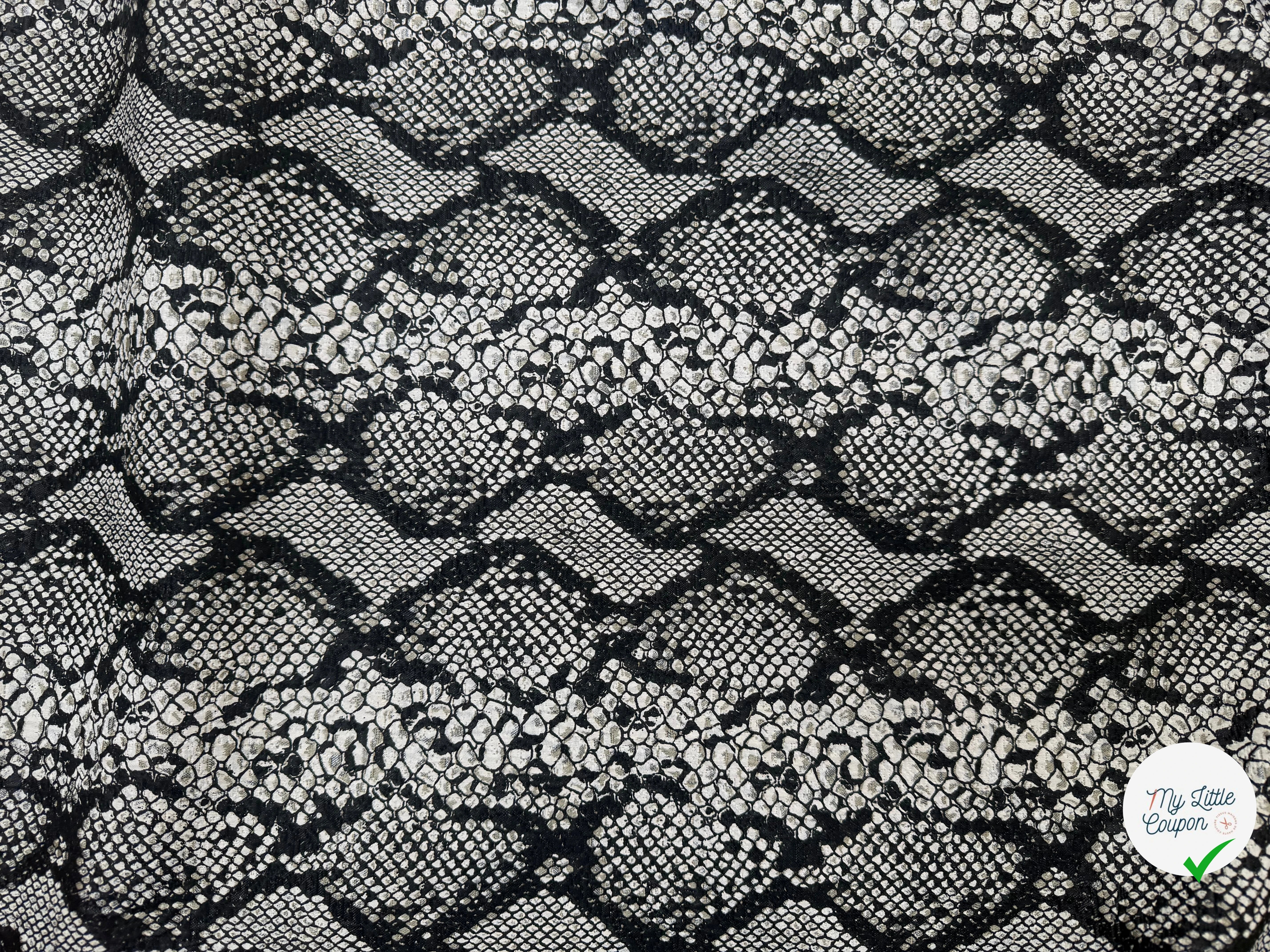 JACQUARD IMITATION PYTHON CLAIR SERPENTE - My Little Coupon