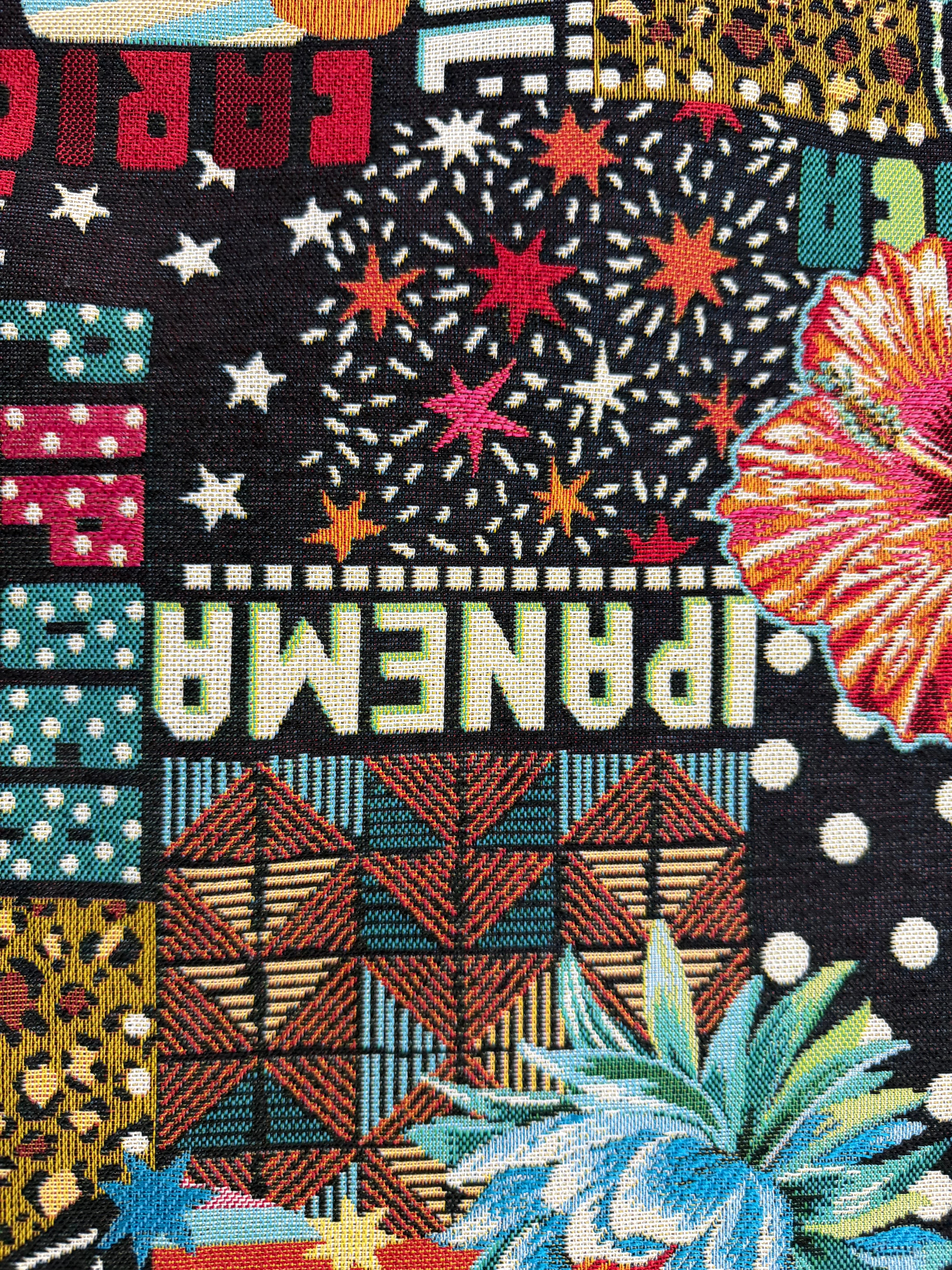 JACQUARD MADE IN FRANCE BOSSA NOVA ALLOVER NOIR MULTICOLOR - My Little Coupon