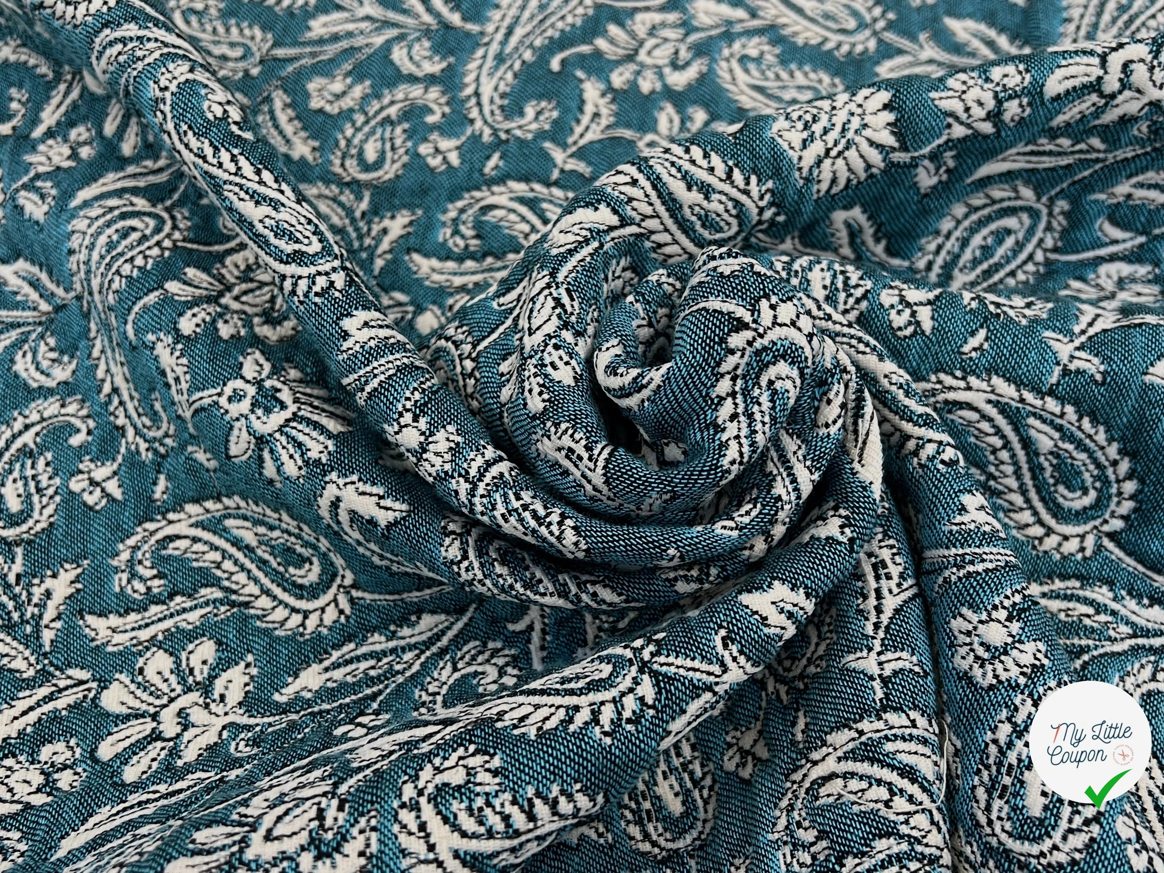 JACQUARD MUMBAI ALLOVER JADE 140 CM - My Little Coupon