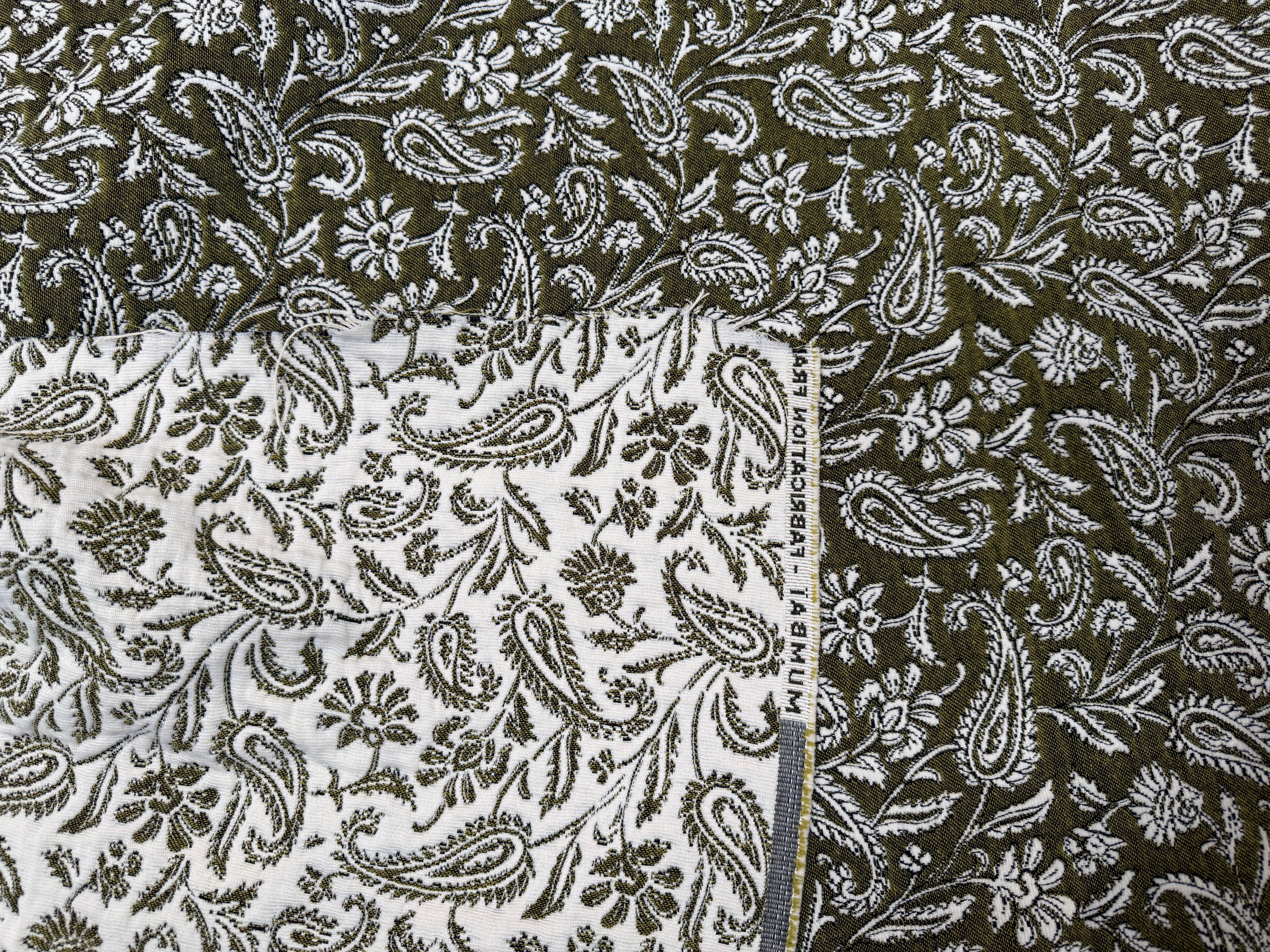 JACQUARD MUMBAI ALLOVER KAKI 140 CM - My Little Coupon