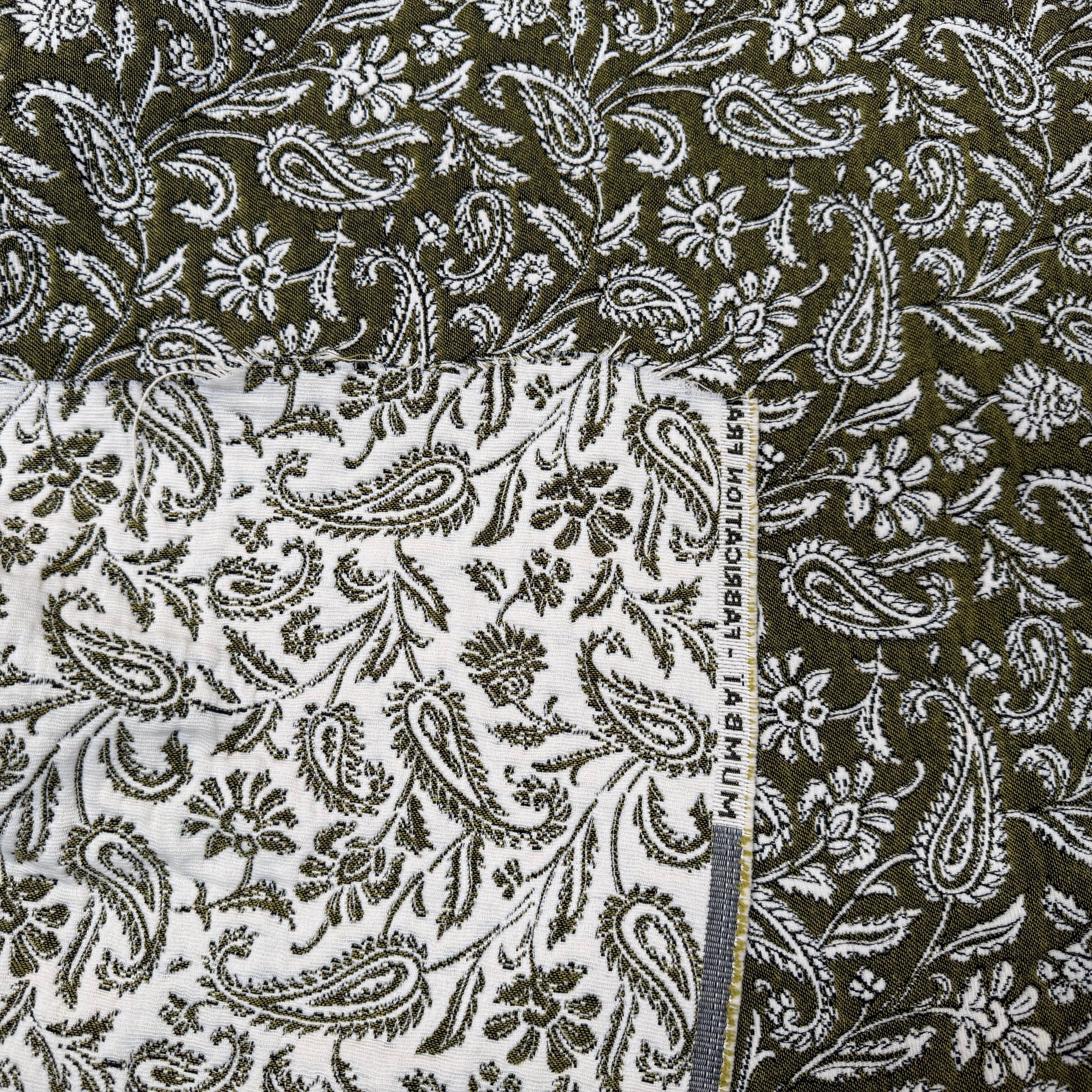 JACQUARD MUMBAI ALLOVER KAKI 140 CM - My Little Coupon