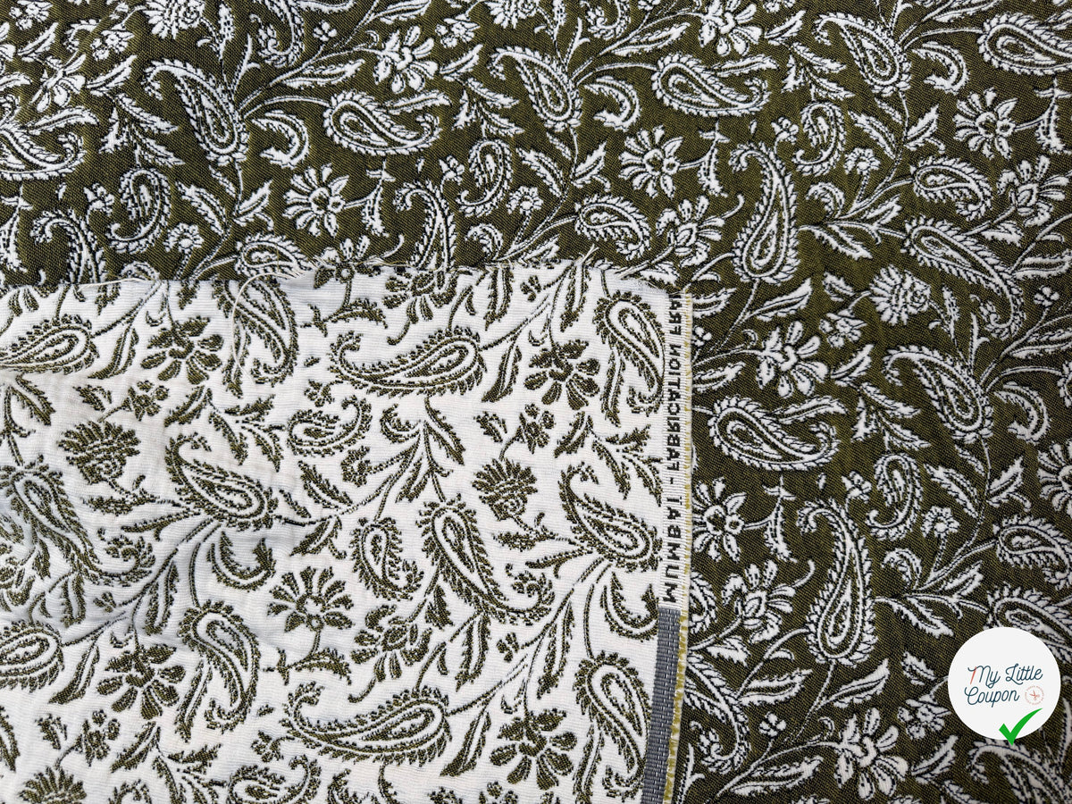 JACQUARD MUMBAI ALLOVER KAKI 140 CM - My Little Coupon
