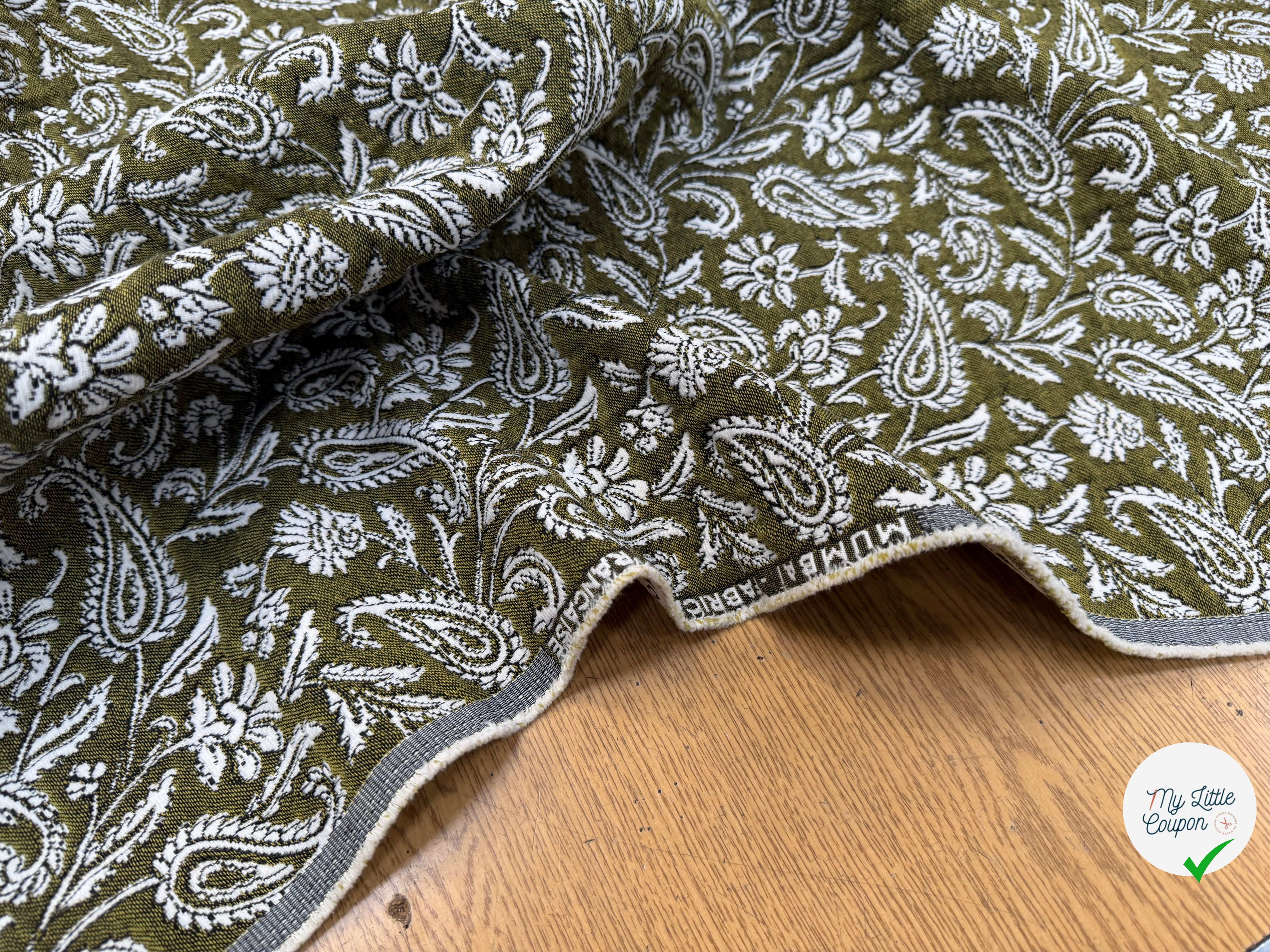 JACQUARD MUMBAI ALLOVER KAKI 140 CM - My Little Coupon