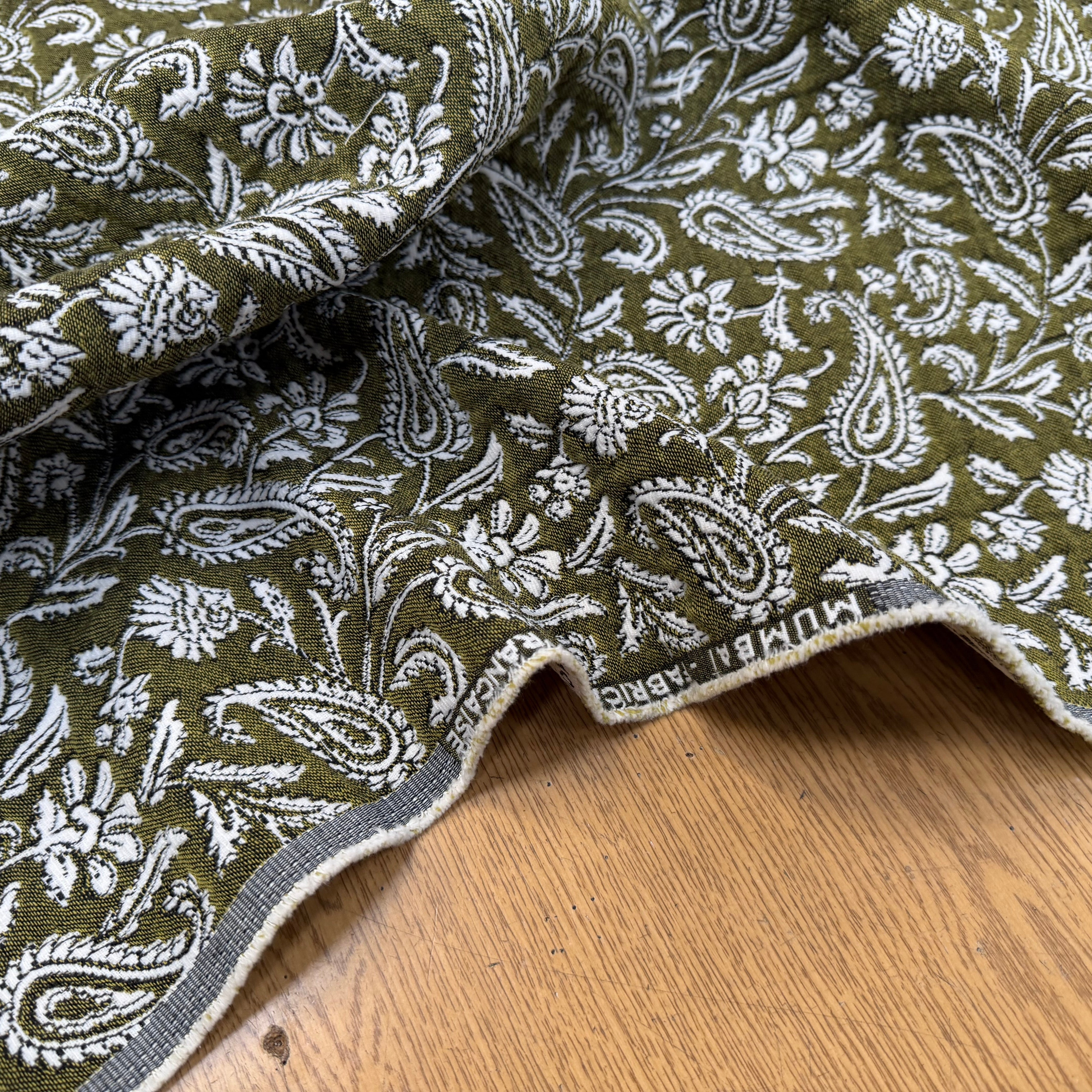 JACQUARD MUMBAI ALLOVER KAKI 140 CM - My Little Coupon