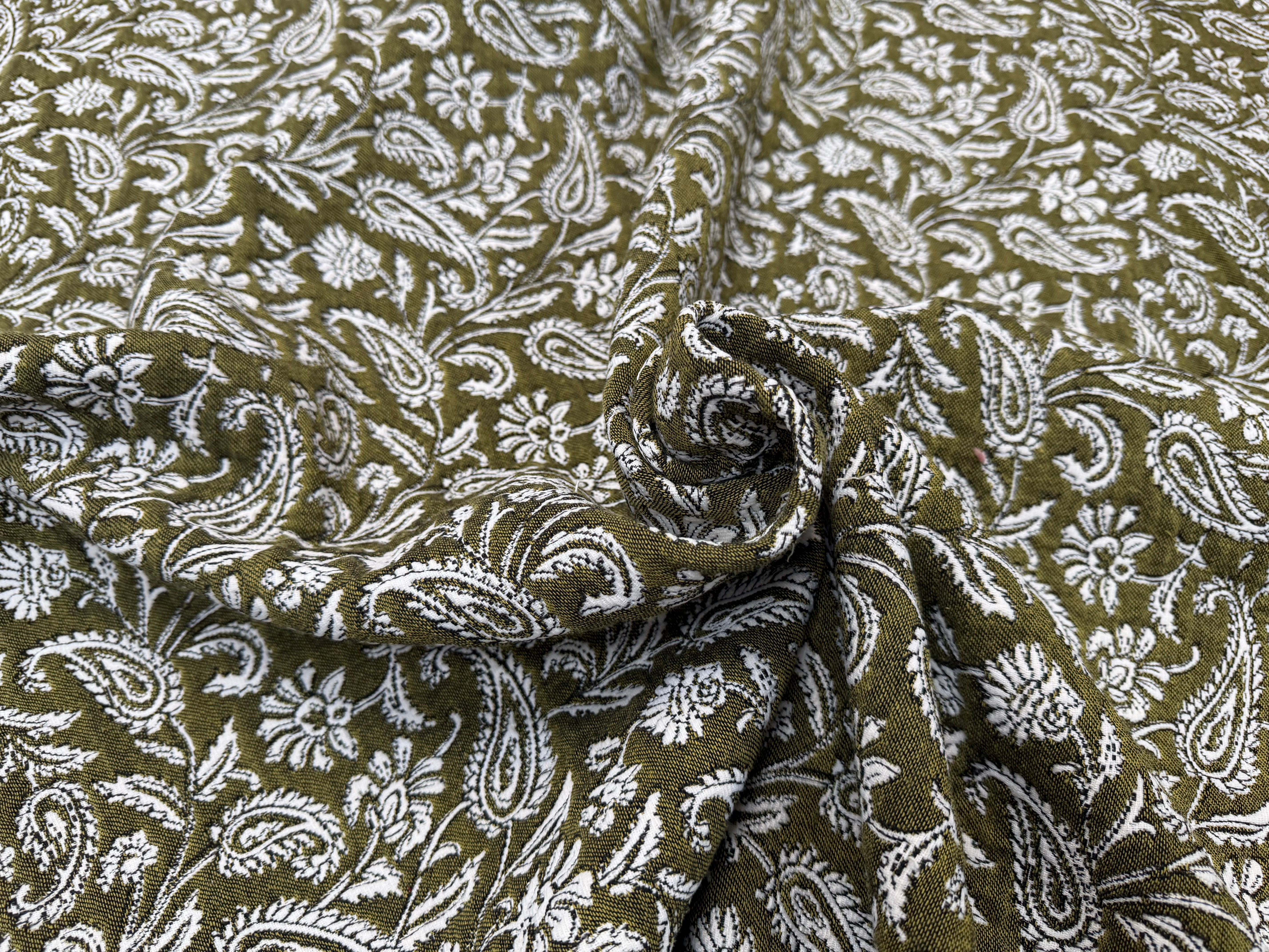 JACQUARD MUMBAI ALLOVER KAKI 140 CM - My Little Coupon