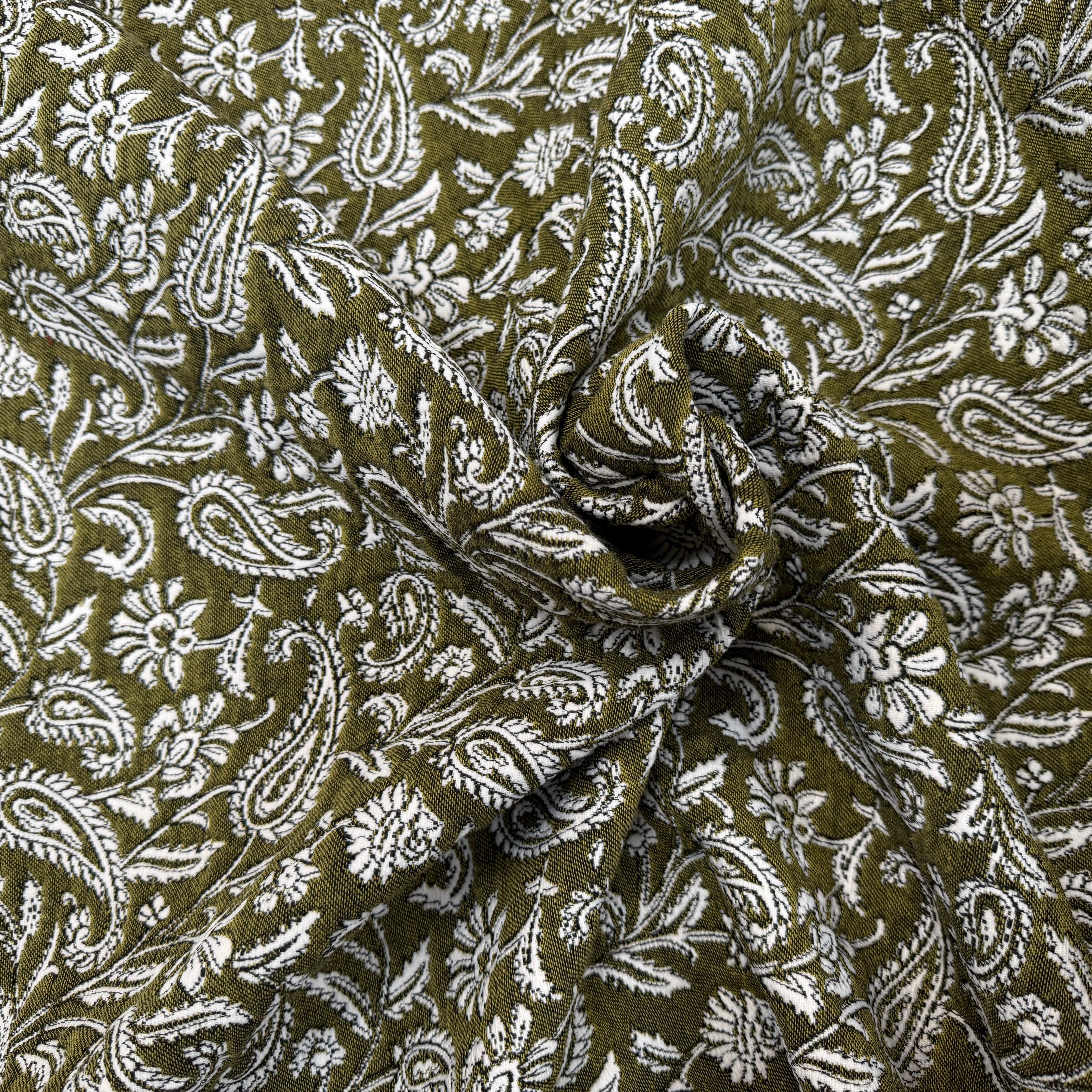 JACQUARD MUMBAI ALLOVER KAKI 140 CM - My Little Coupon