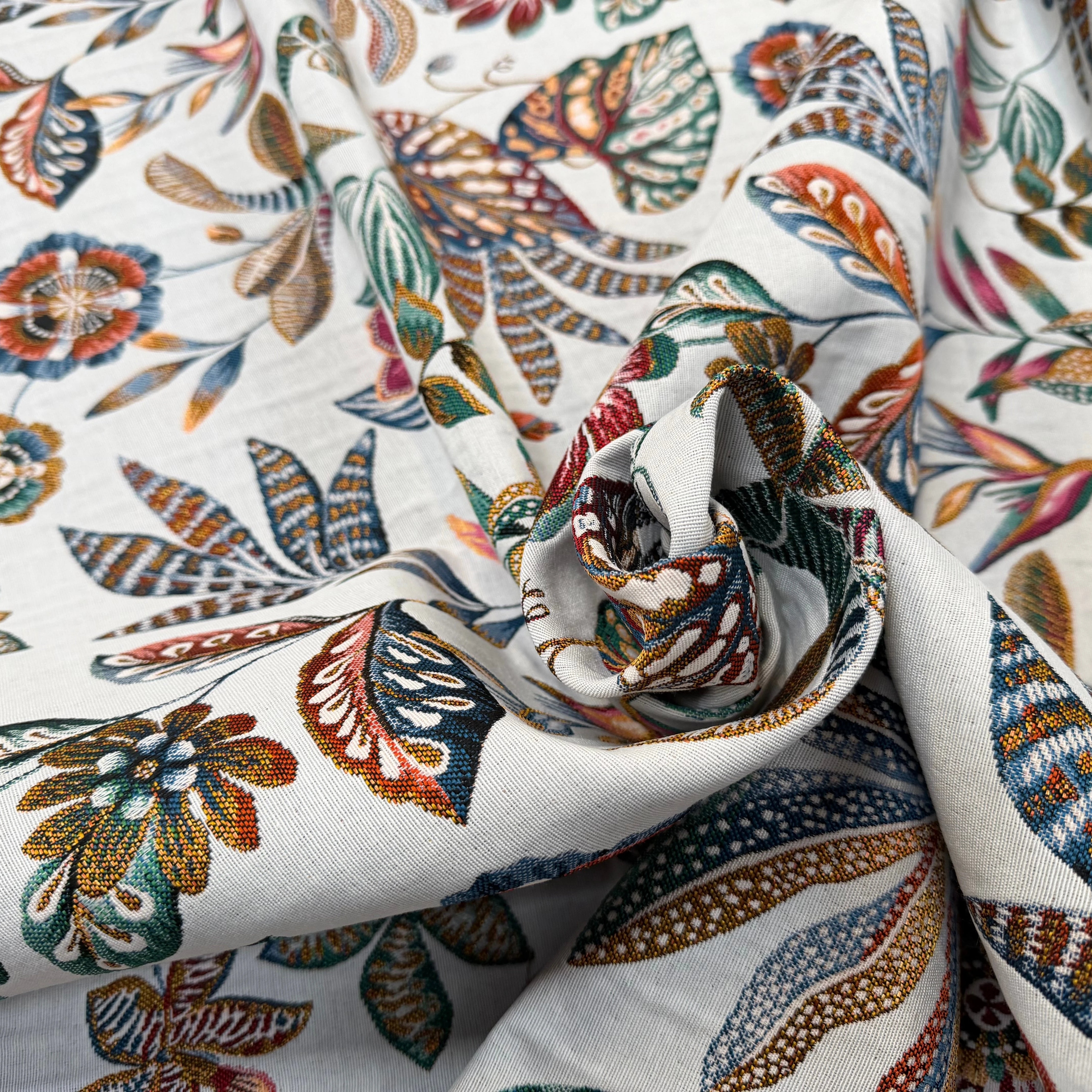 JACQUARD NEROLI ALLOVER BLANC 140 CM - My Little Coupon