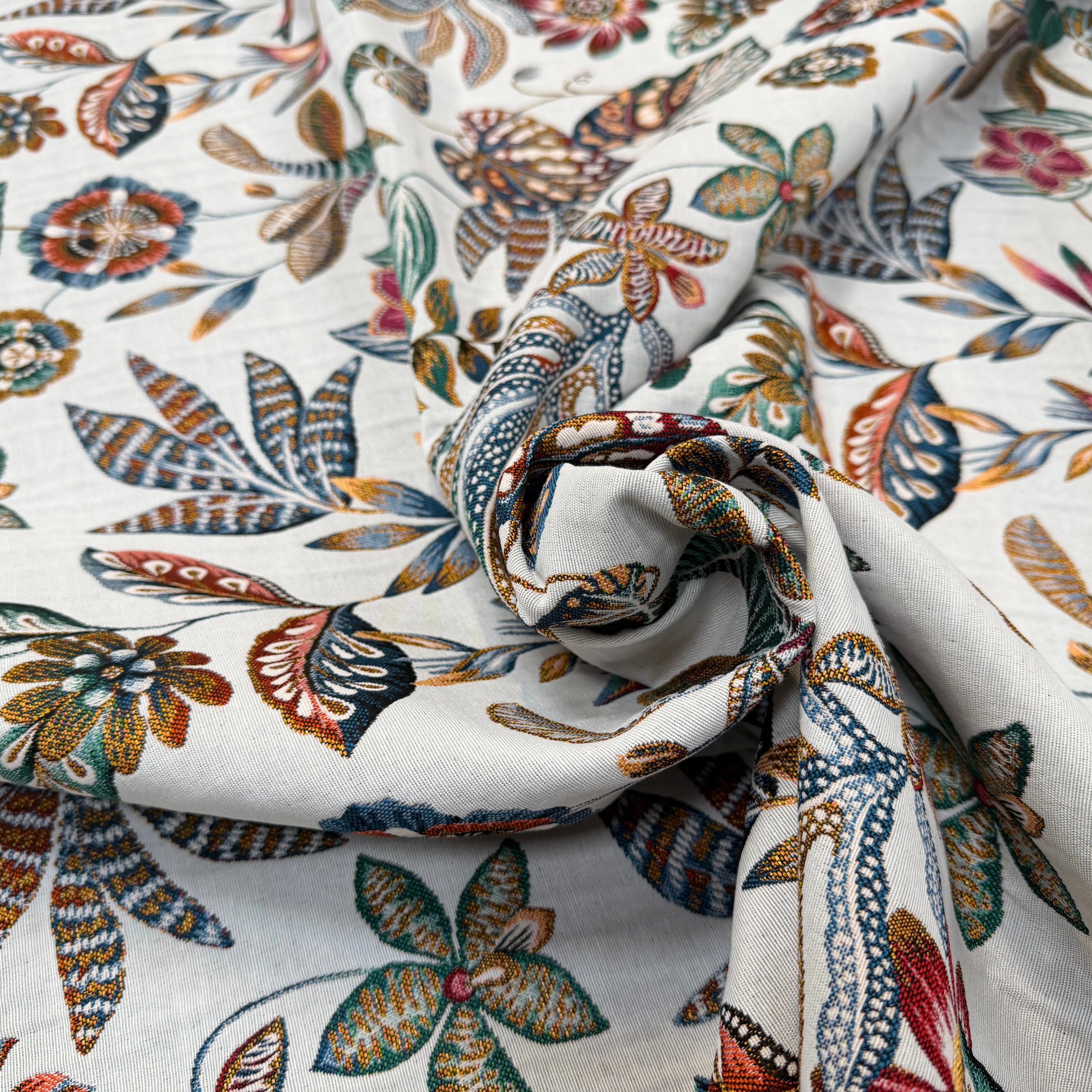 JACQUARD NEROLI ALLOVER BLANC 140 CM - My Little Coupon