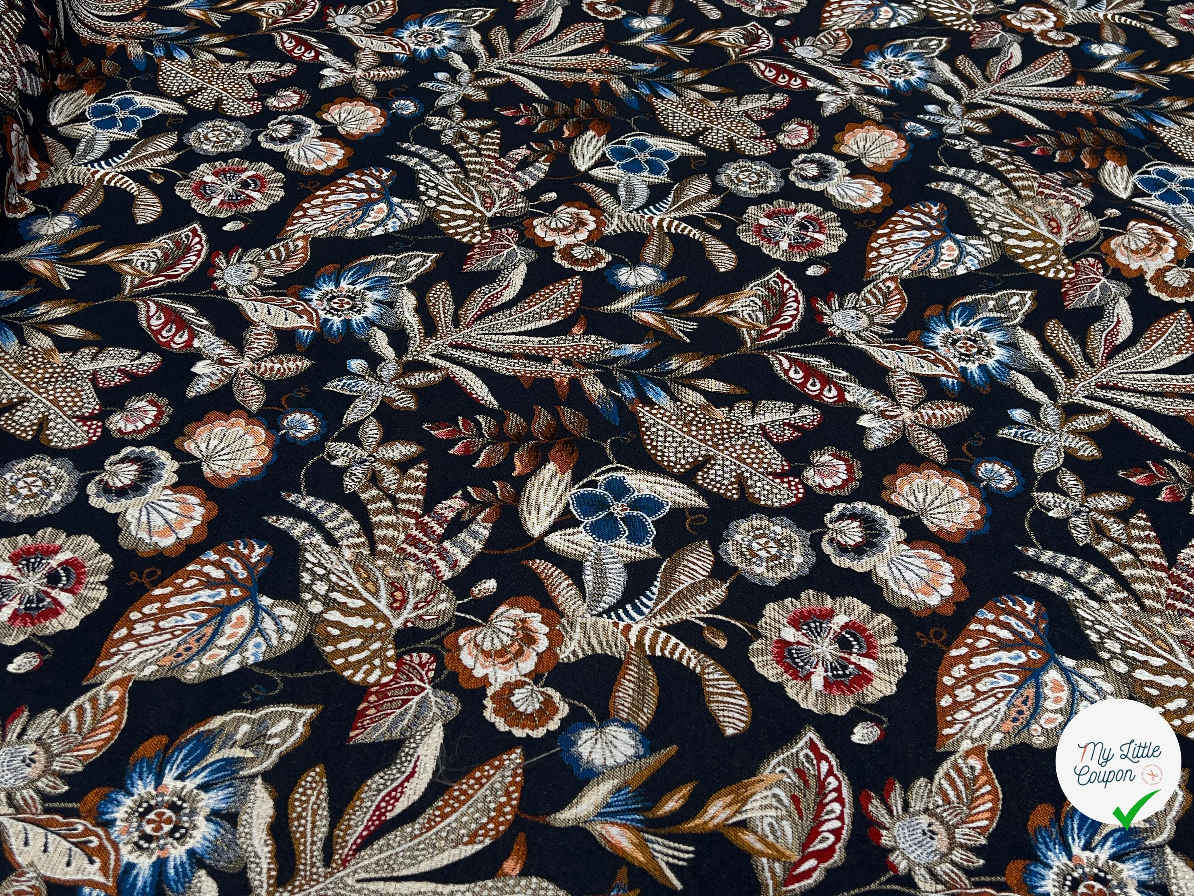 JACQUARD NEROLI ALLOVER NUIT 140 CM - My Little Coupon