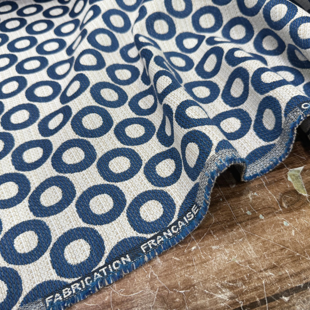 JACQUARD OPALE ALLOVER BLEU 140 CM - My Little Coupon