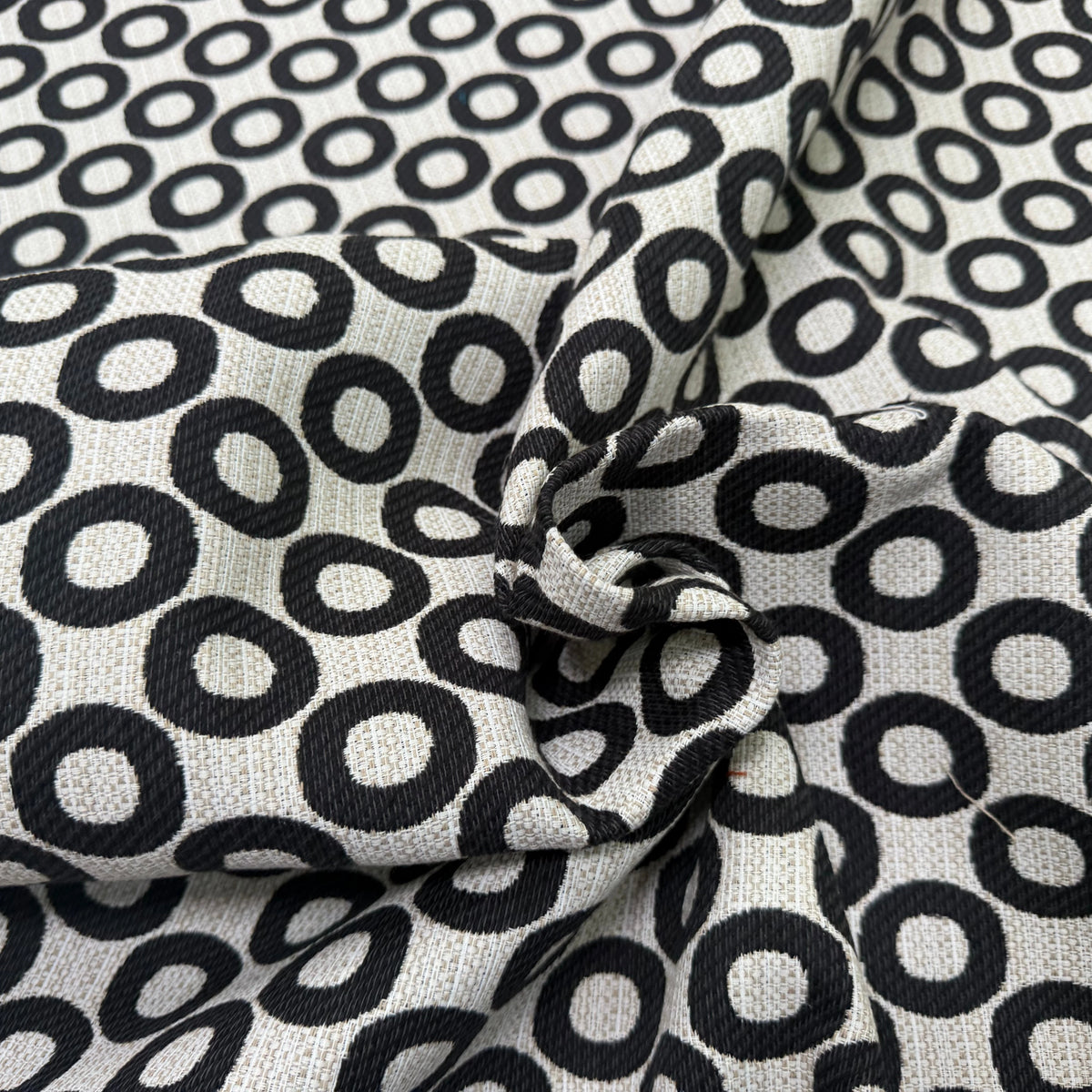 JACQUARD OPALE ALLOVER NOIR 140 CM - My Little Coupon