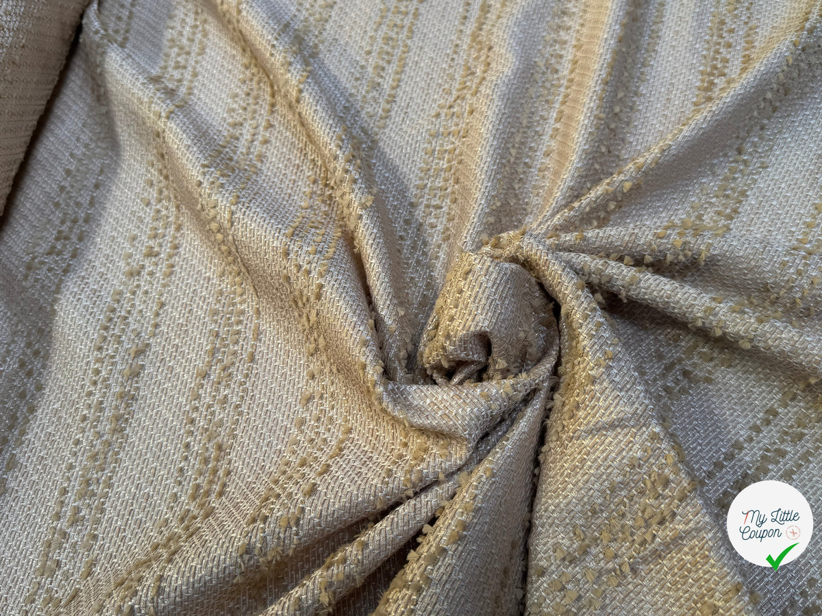JACQUARD POLYVISCOSE SOUPLE BEIGE - My Little Coupon