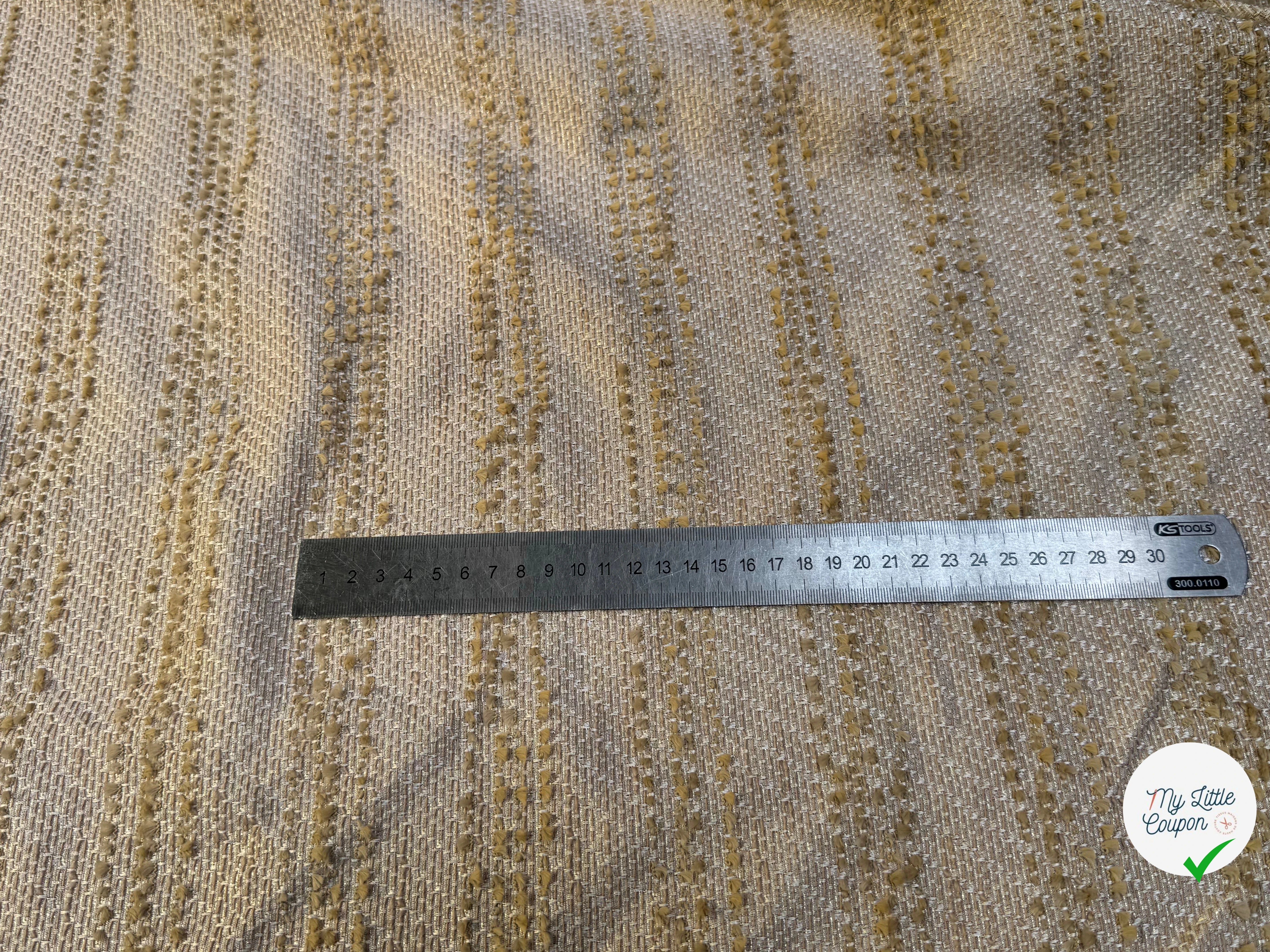 JACQUARD POLYVISCOSE SOUPLE BEIGE - My Little Coupon