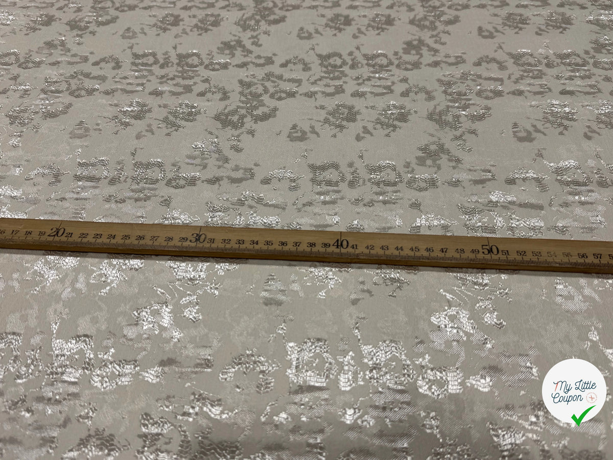 JACQUARD PREMIUM MOTIF ABSTRAIT FOND ÉCRU - My Little Coupon