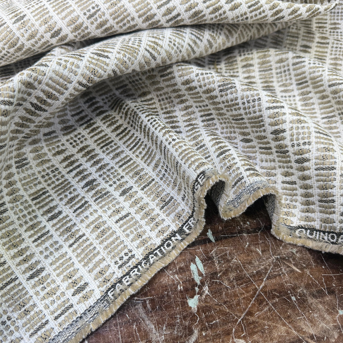 JACQUARD QUINOA ALLOVER COLORIS LIN 140 CM - My Little Coupon