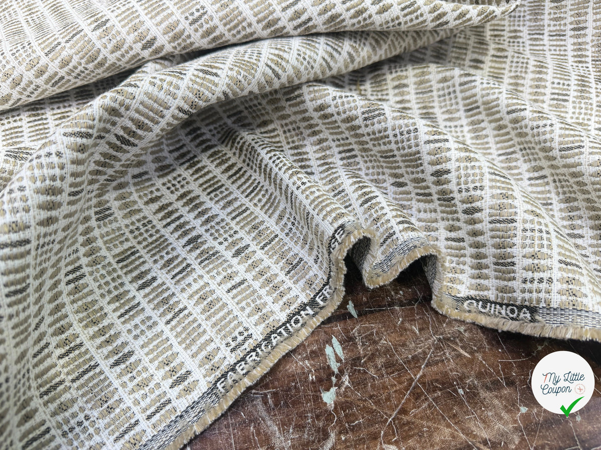 JACQUARD QUINOA ALLOVER COLORIS LIN 140 CM - My Little Coupon