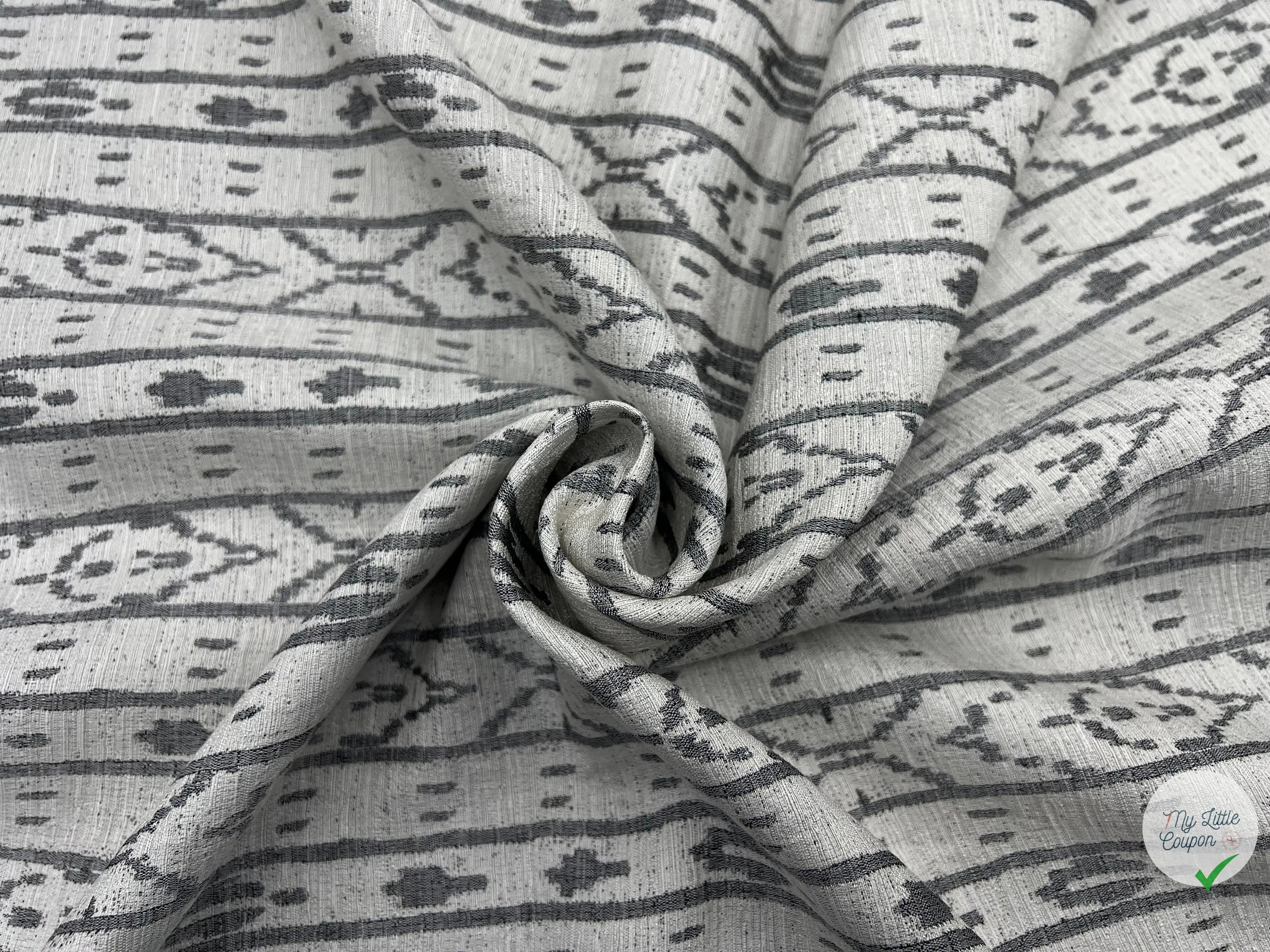 JACQUARD REVERSIBLE ETHNIQUE - My Little Coupon - tissu - coudre