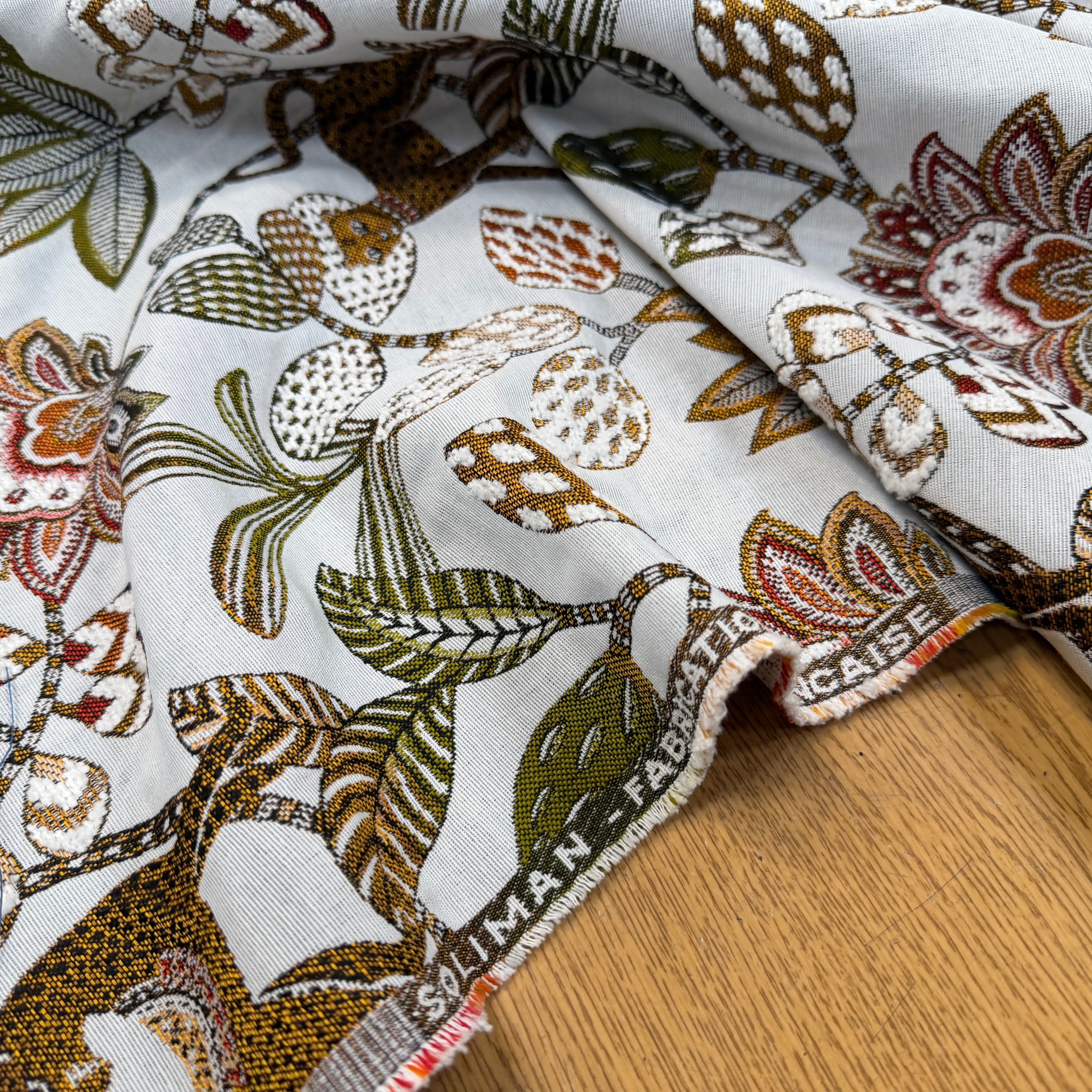 JACQUARD SOLIMAN ALLOVER BLANC 140 CM - My Little Coupon