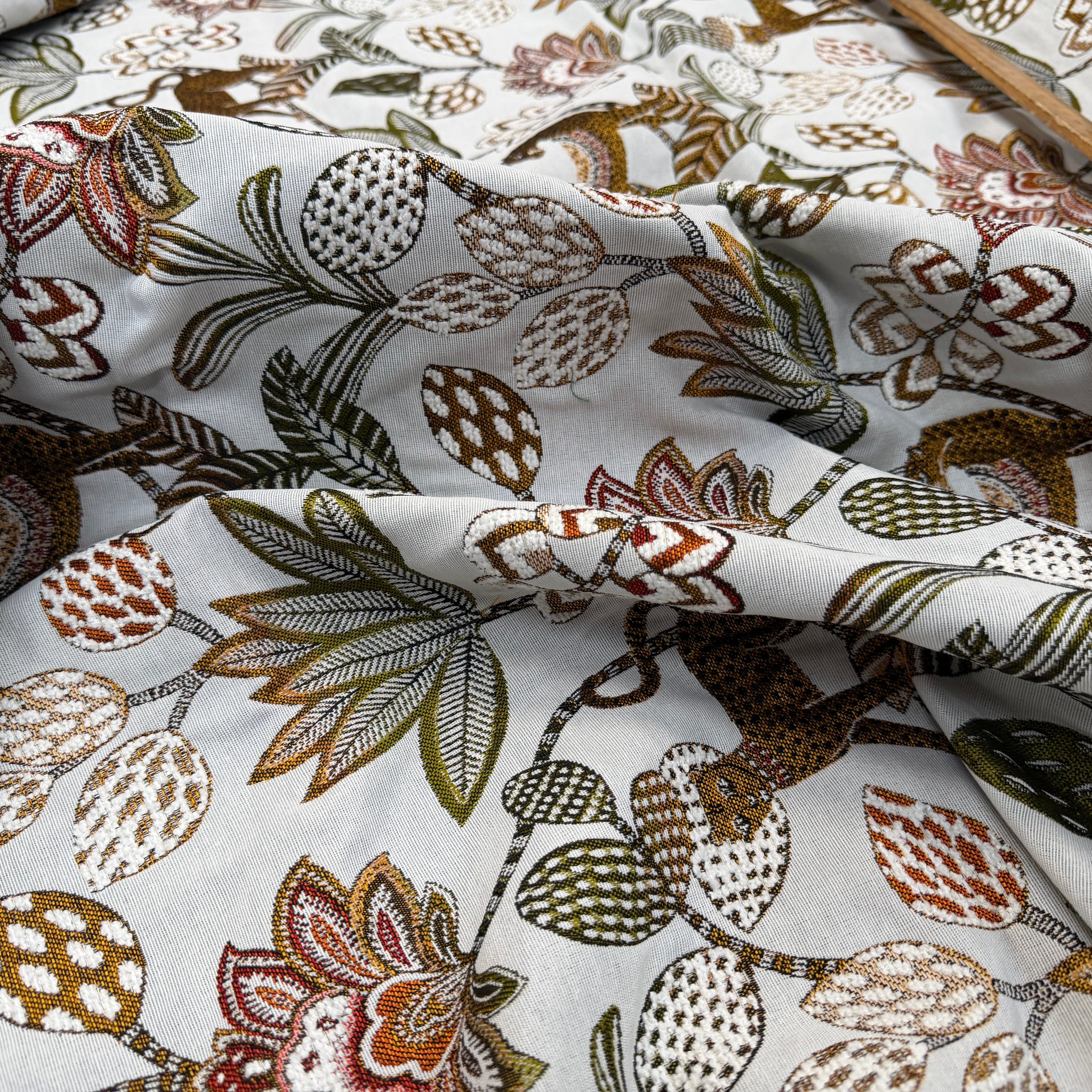 JACQUARD SOLIMAN ALLOVER BLANC 140 CM - My Little Coupon