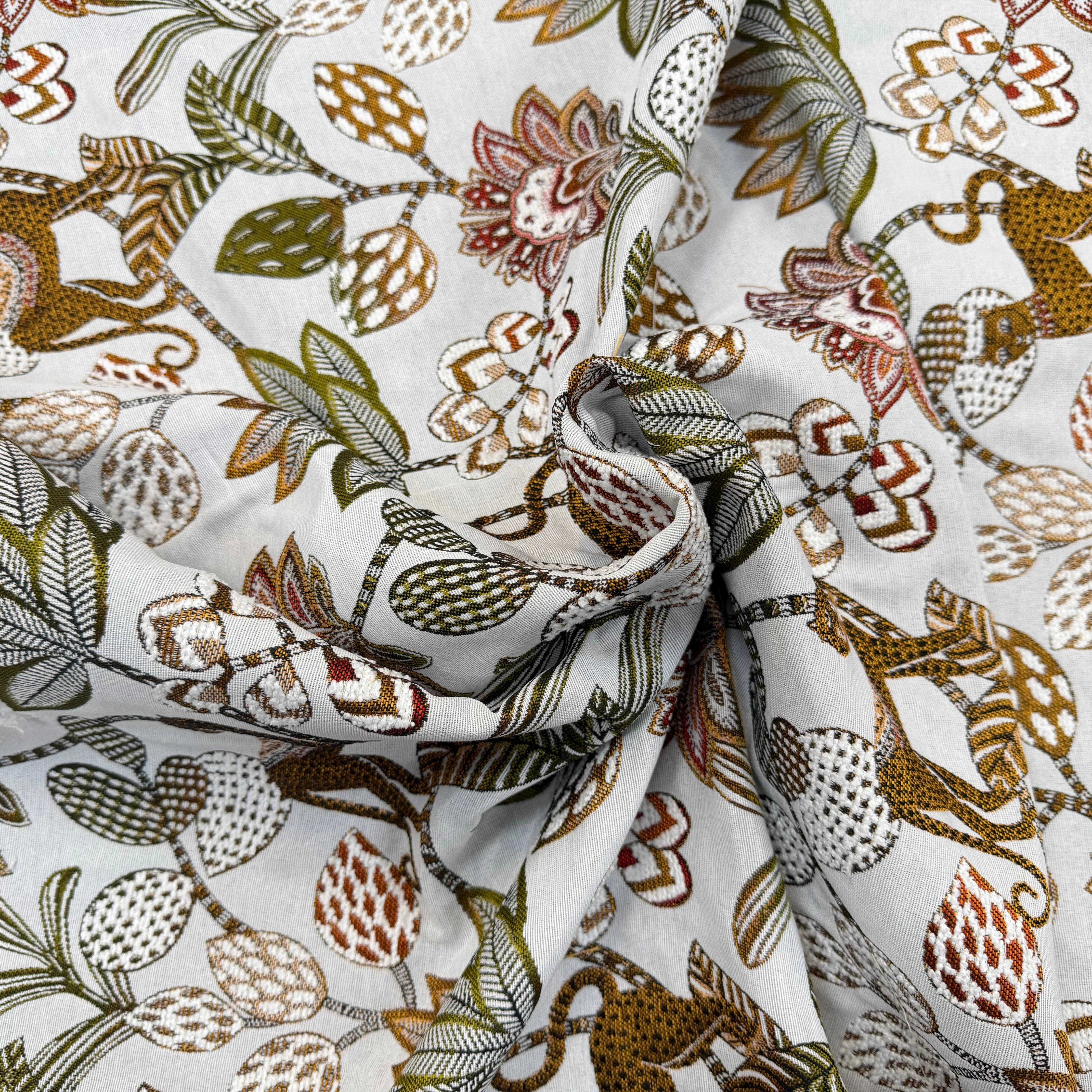 JACQUARD SOLIMAN ALLOVER BLANC 140 CM - My Little Coupon