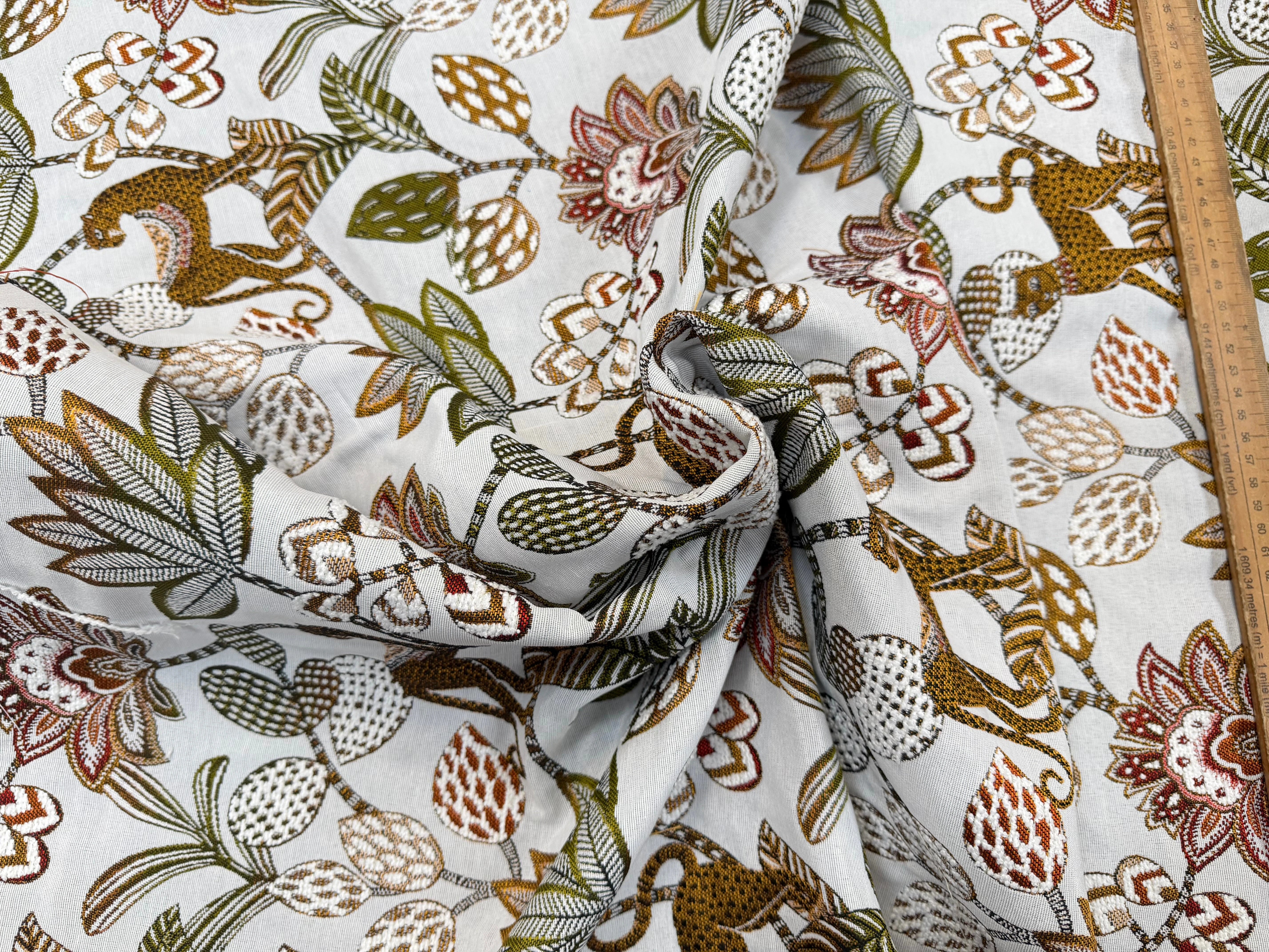 JACQUARD SOLIMAN ALLOVER BLANC 140 CM - My Little Coupon