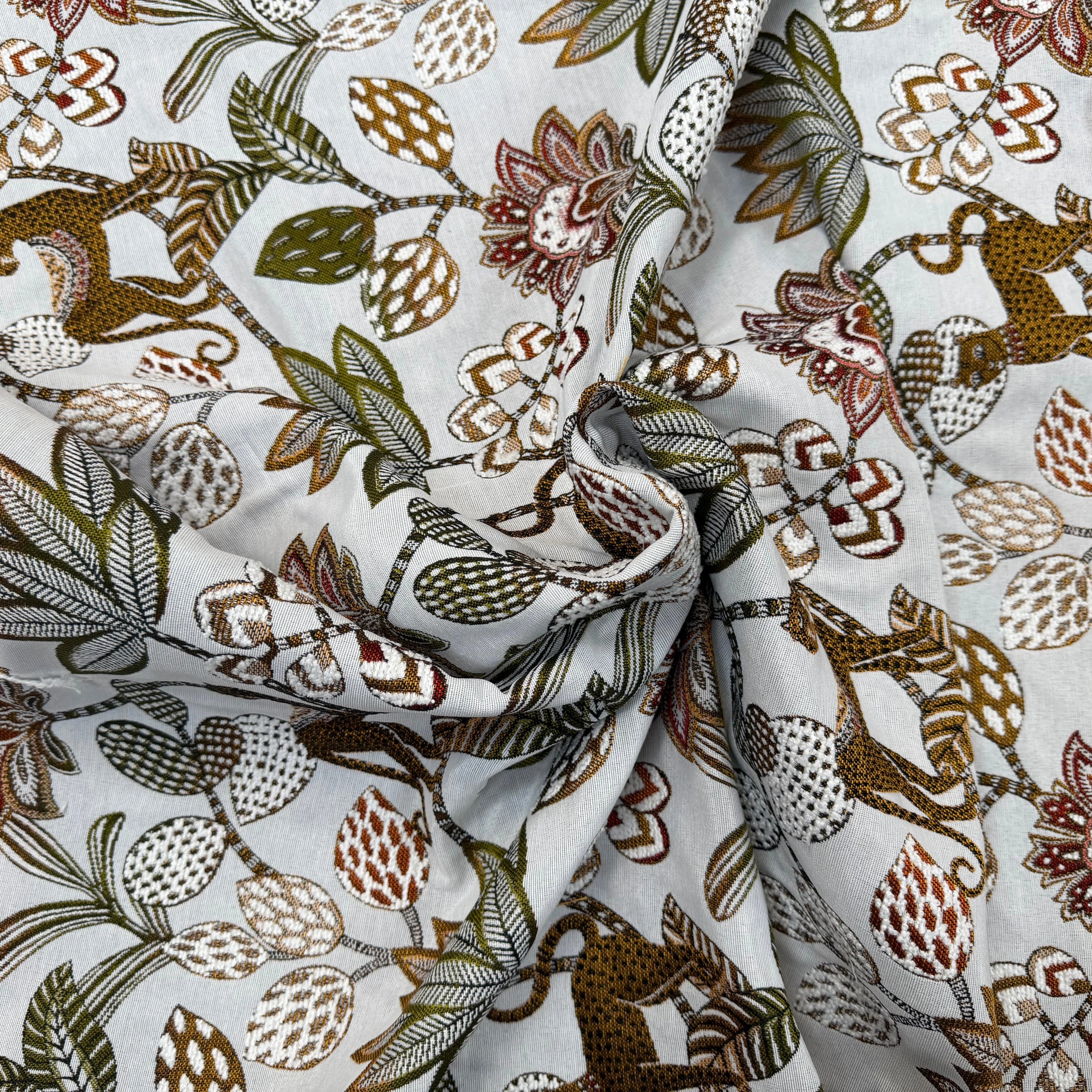 JACQUARD SOLIMAN ALLOVER BLANC 140 CM - My Little Coupon