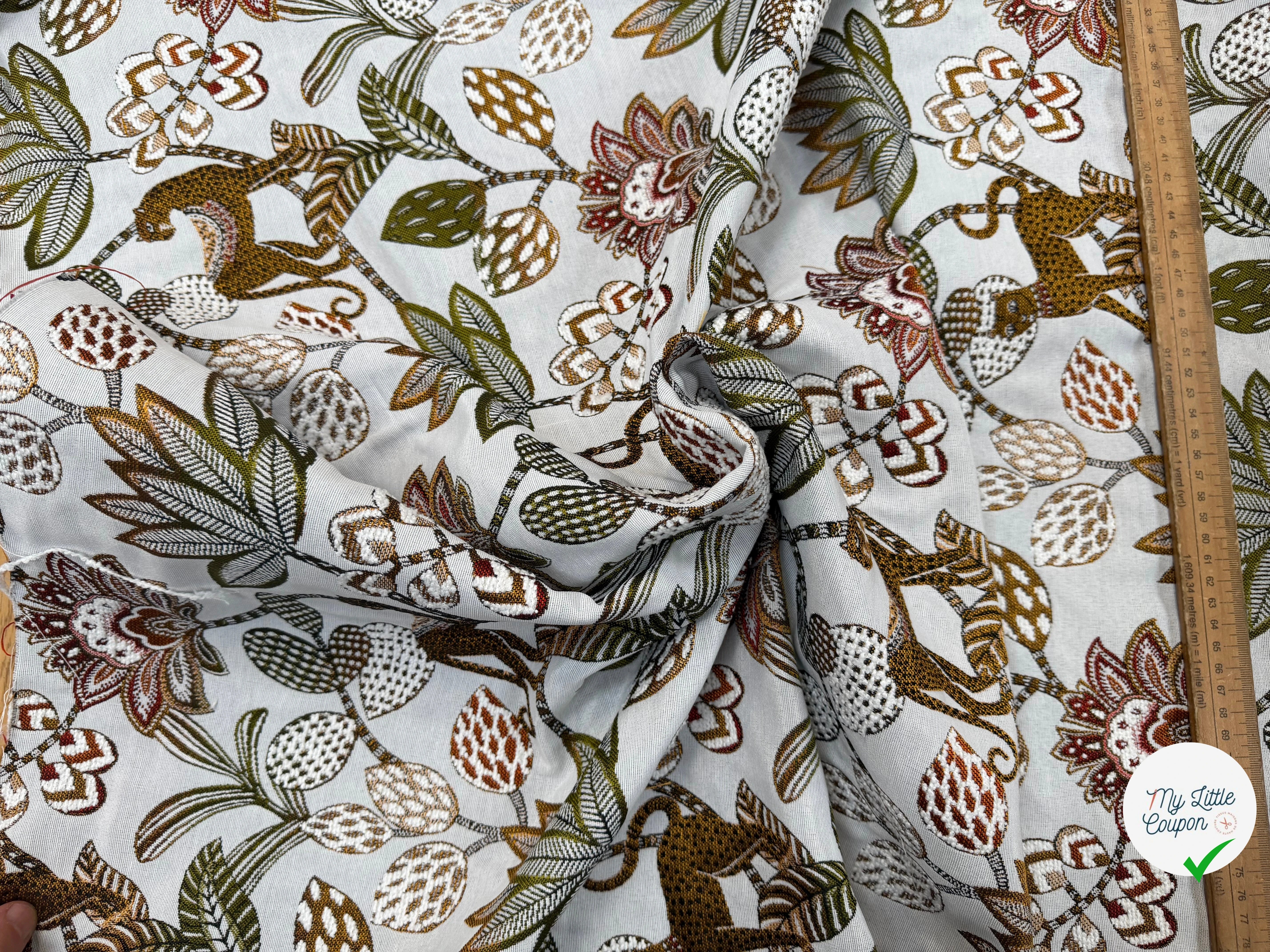 JACQUARD SOLIMAN ALLOVER BLANC 140 CM - My Little Coupon