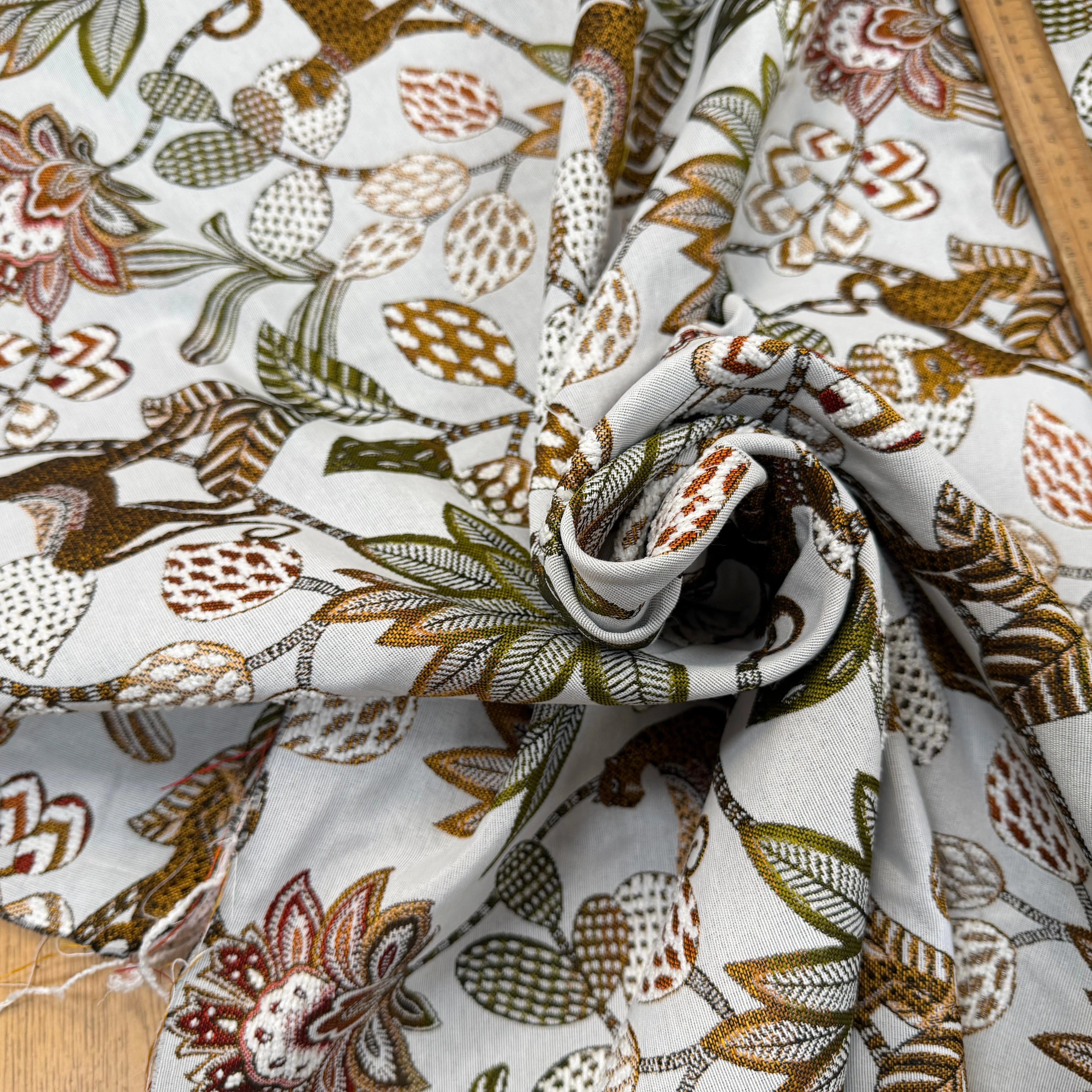 JACQUARD SOLIMAN ALLOVER BLANC 140 CM - My Little Coupon