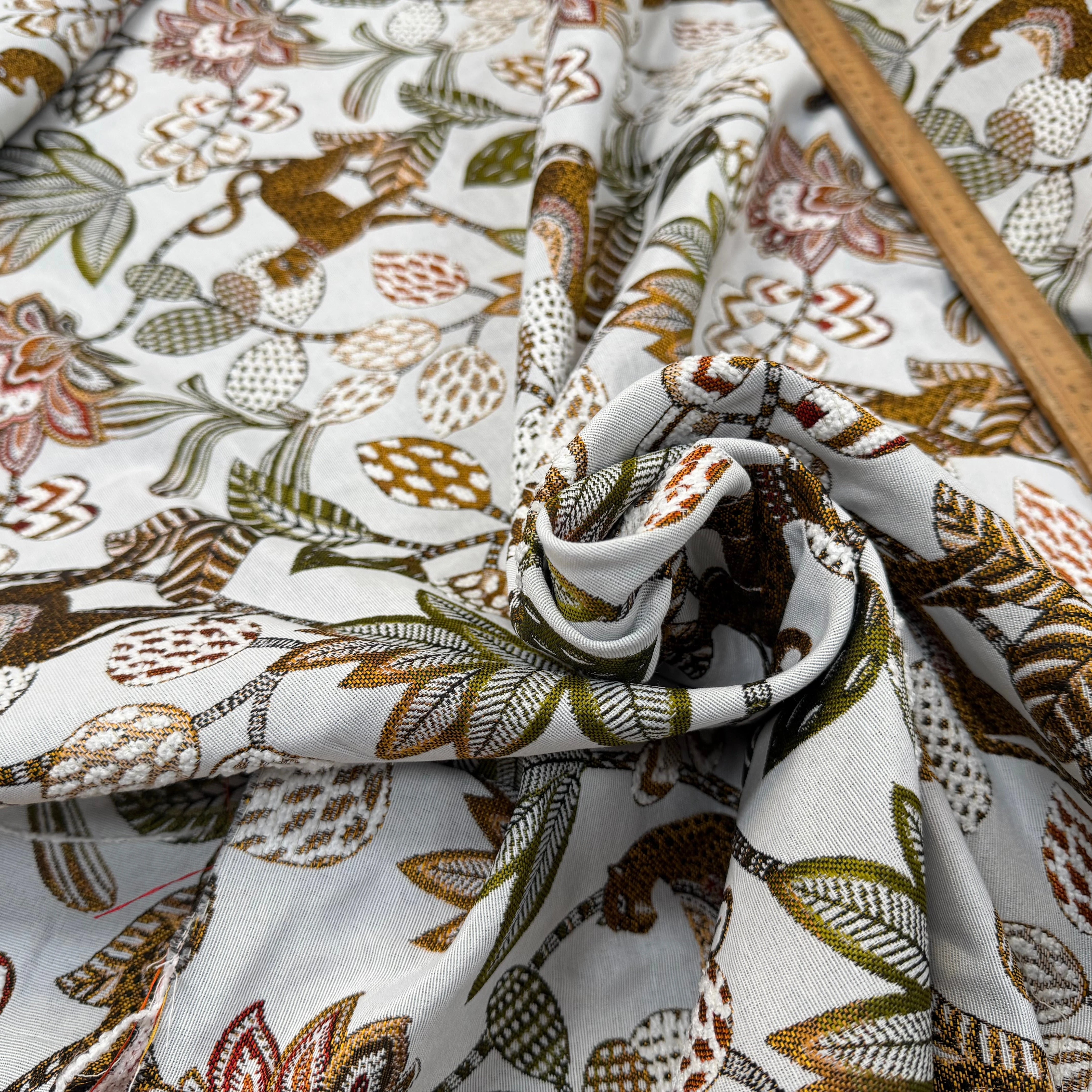 JACQUARD SOLIMAN ALLOVER BLANC 140 CM - My Little Coupon