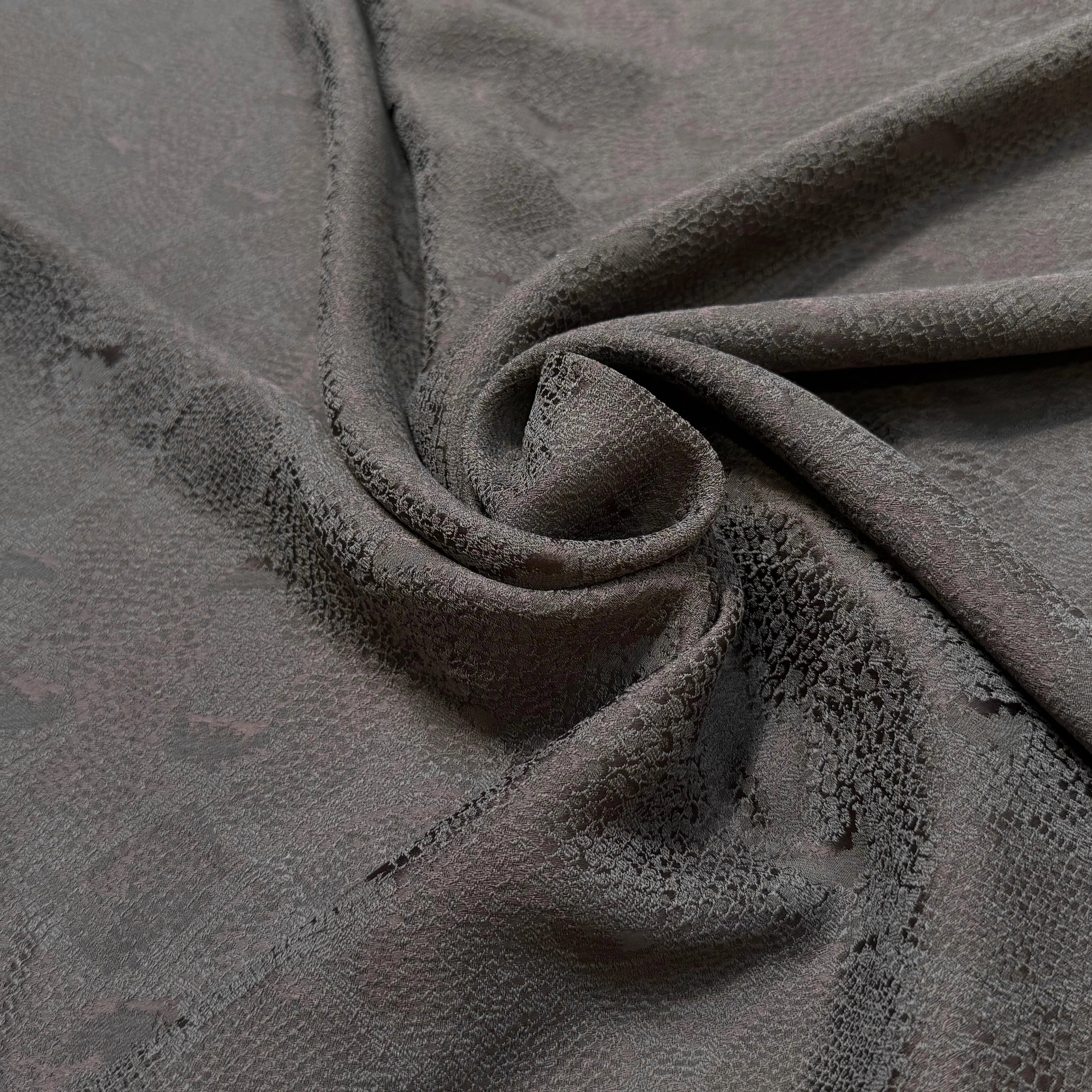 JACQUARD SOUPLE PYTHON GRIS MARRON - My Little Coupon