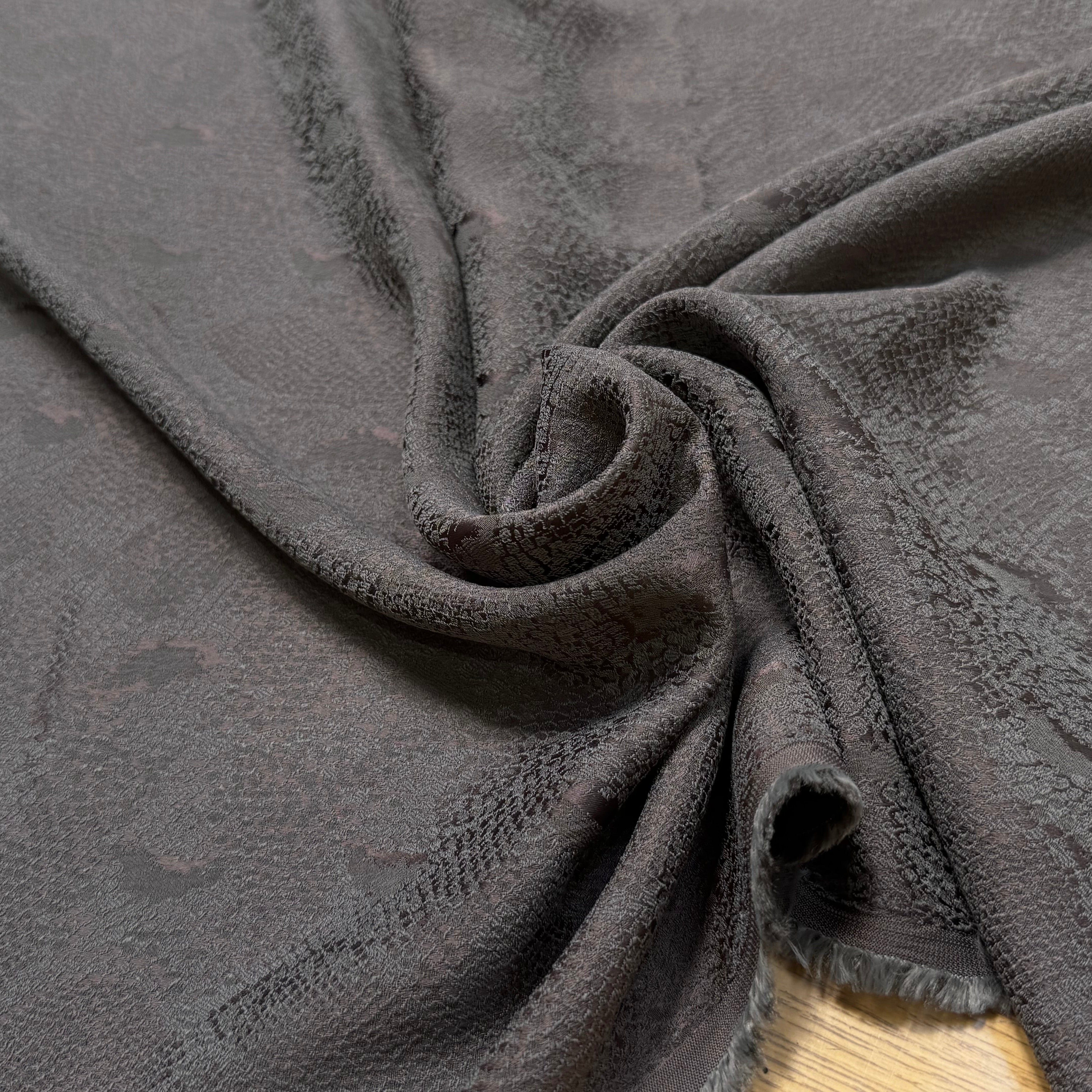 JACQUARD SOUPLE PYTHON GRIS MARRON - My Little Coupon