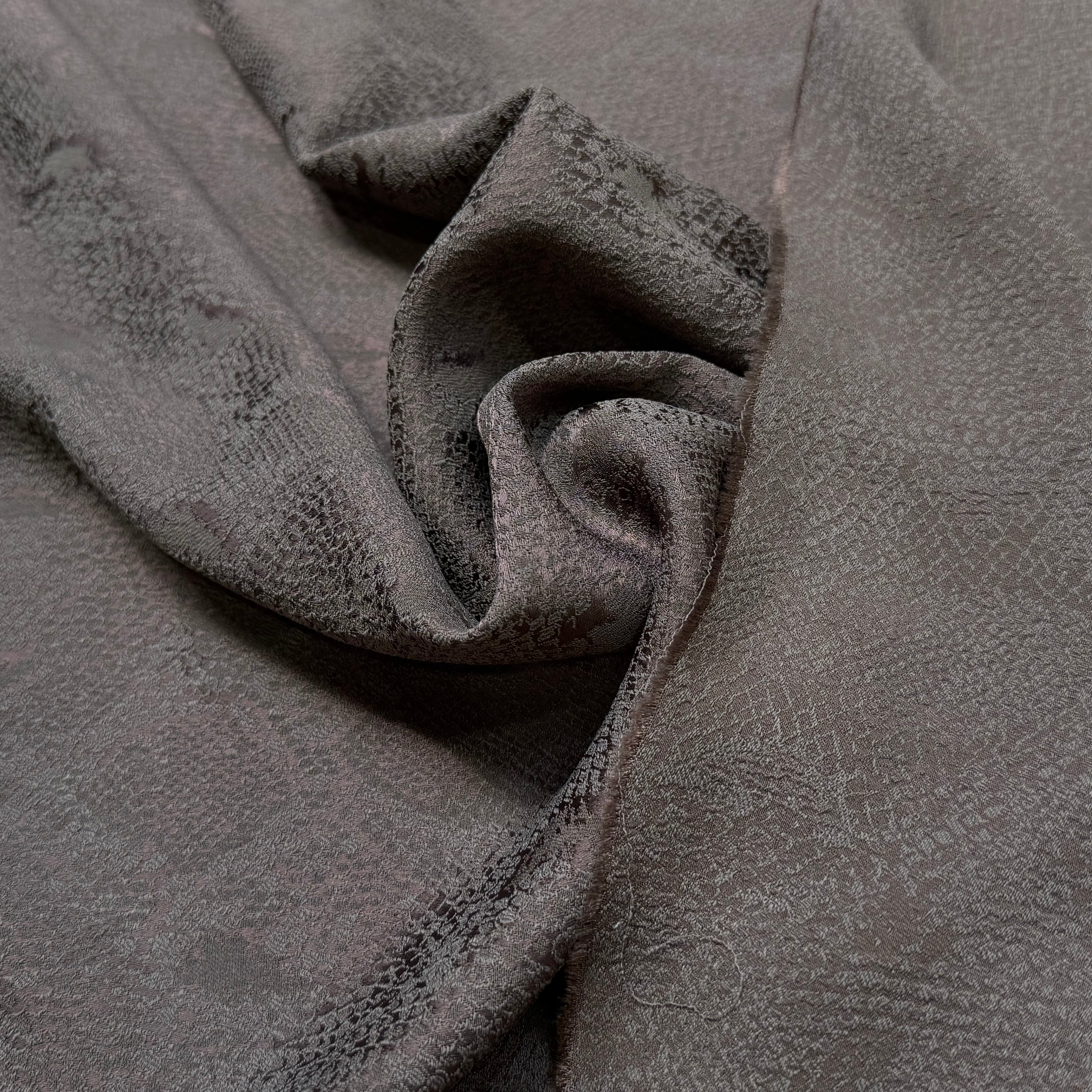 JACQUARD SOUPLE PYTHON GRIS MARRON - My Little Coupon