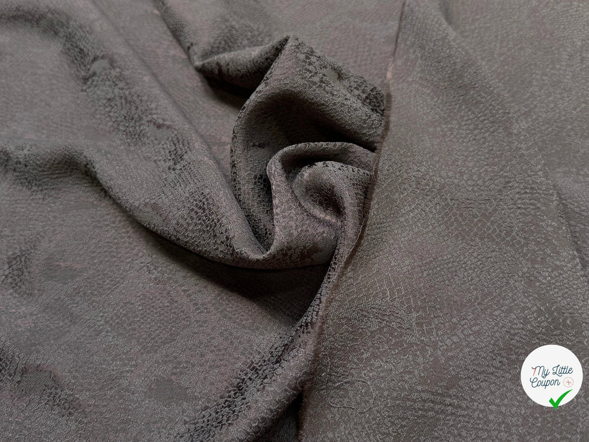 JACQUARD SOUPLE PYTHON GRIS MARRON - My Little Coupon